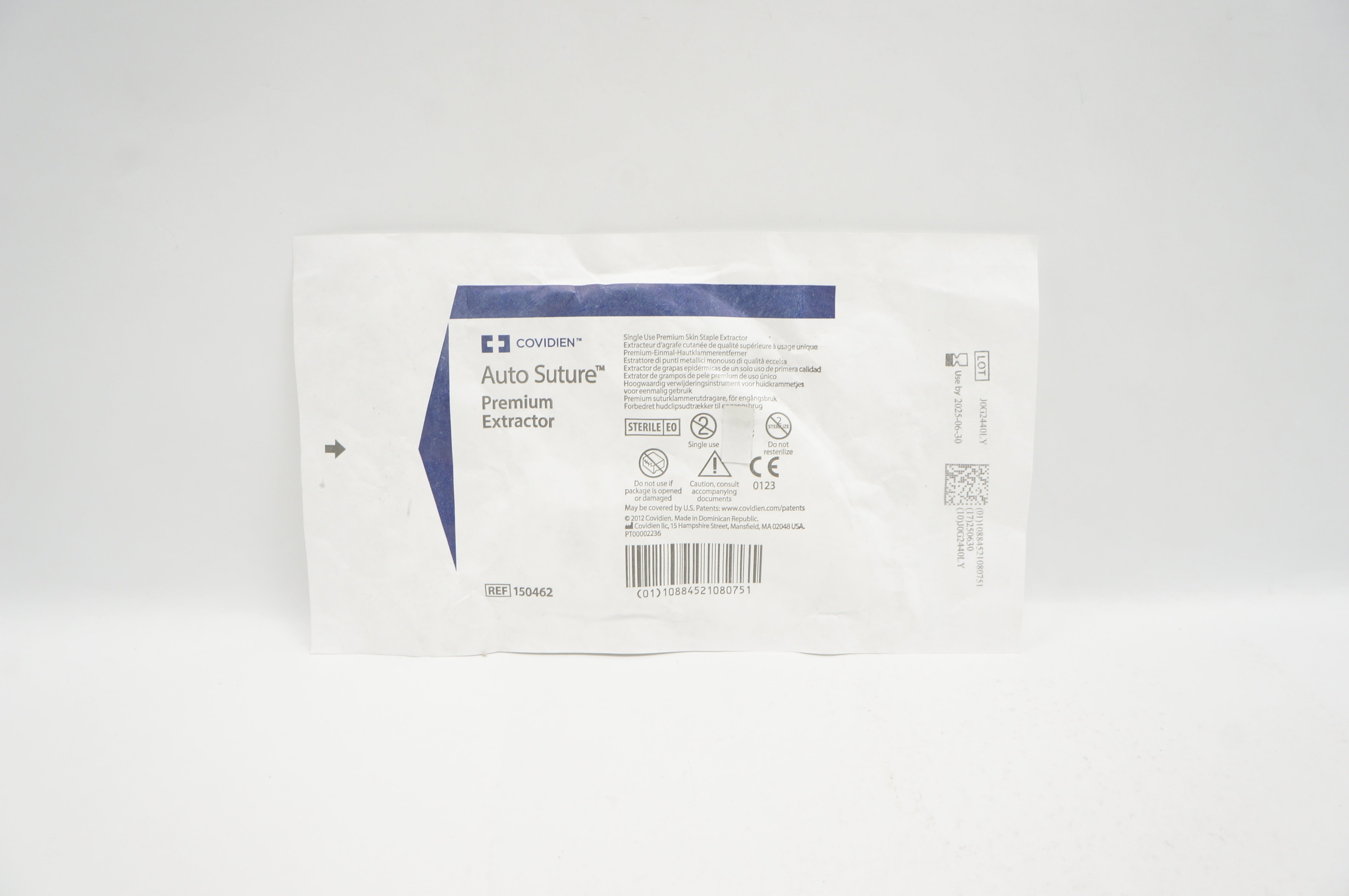 Covidien 150462 Auto Suture Single Use Premium Skin Staple Extractor
