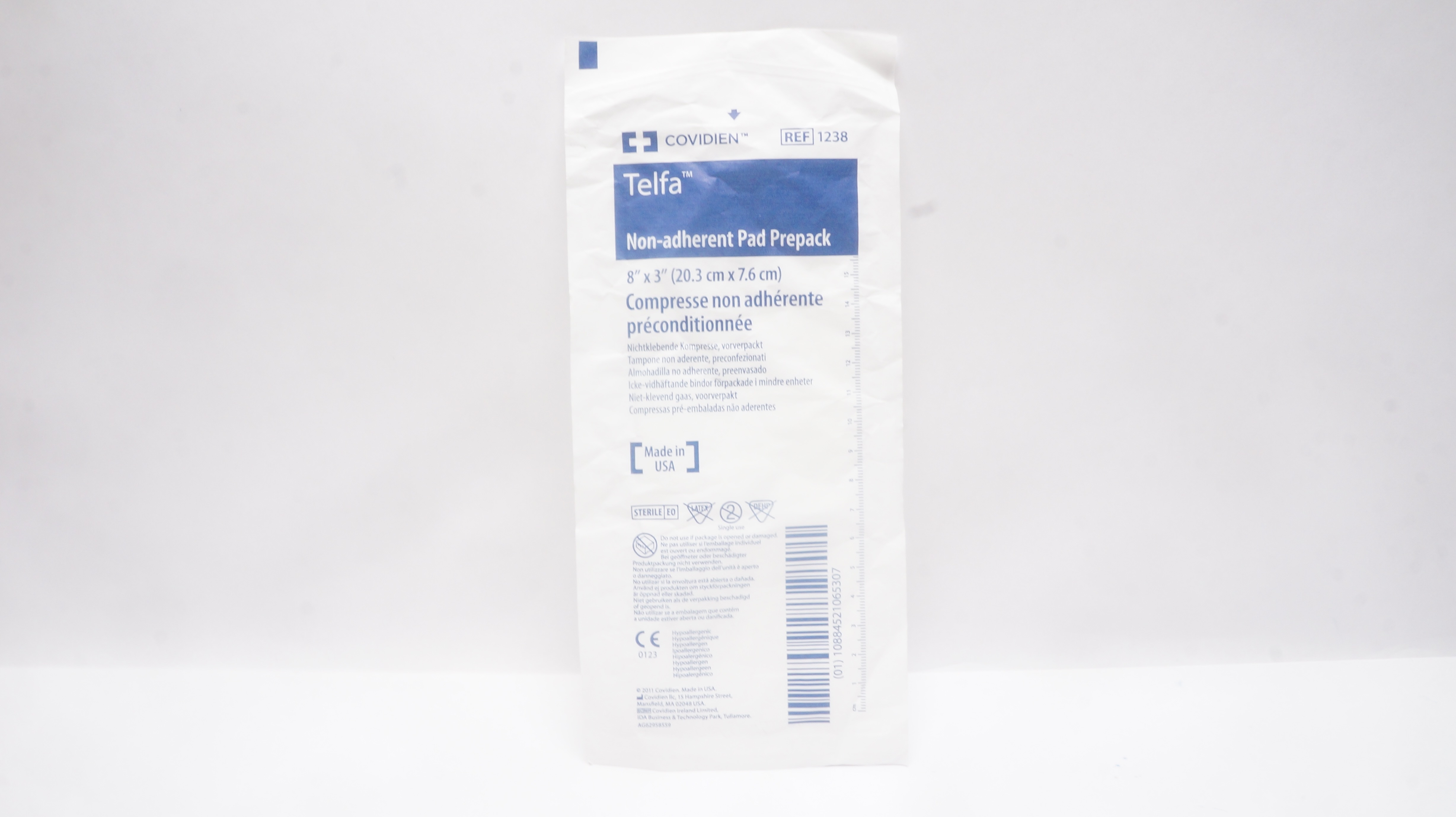 Covidien 1238 Telfa Non-Adherent Pad Prepack 8inch x 3inch