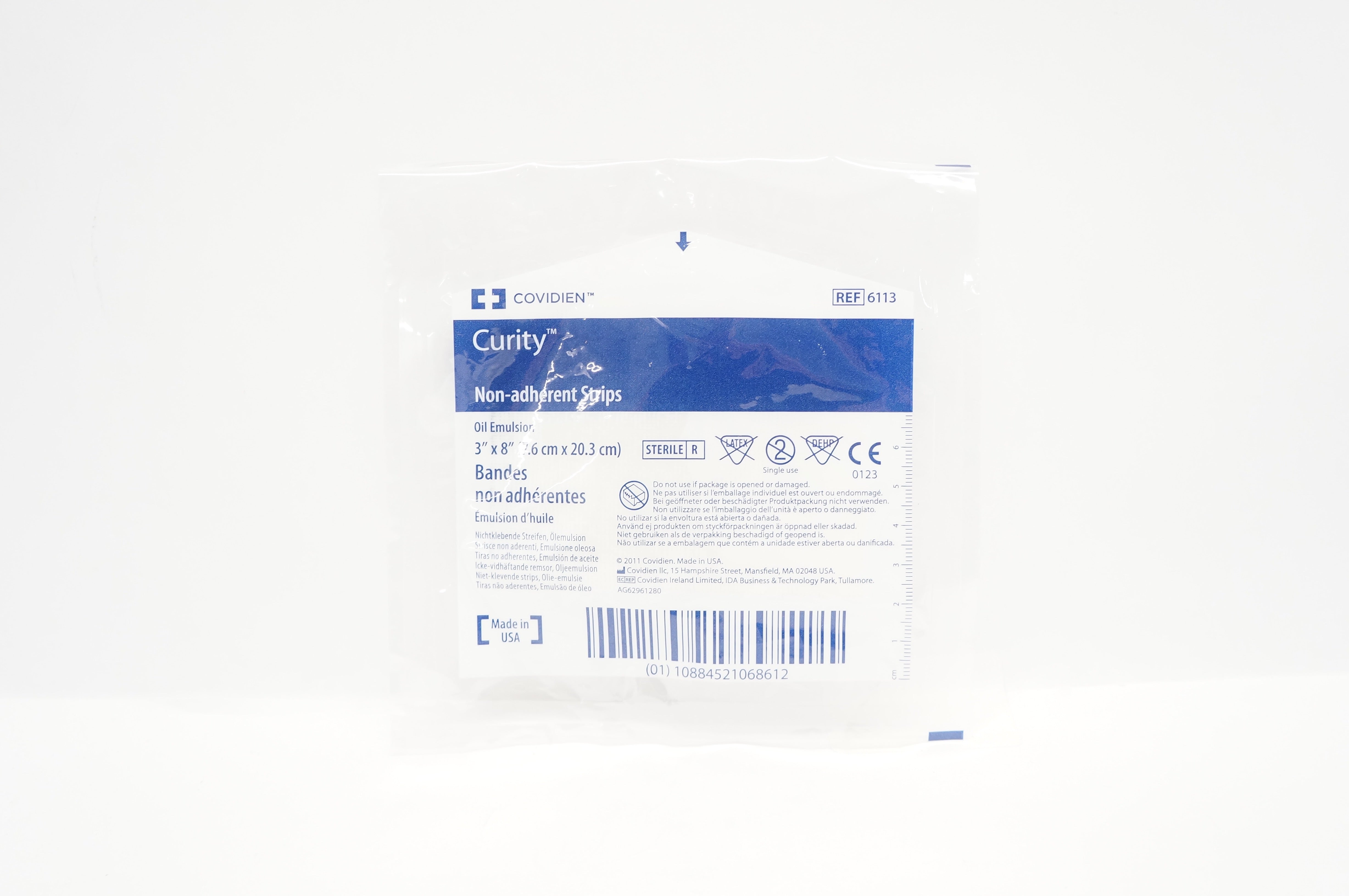 Covidien 6113 Curity Non-Adherent Strips 3inch x 8inch