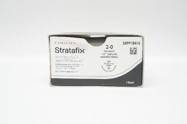 Ethicon SXPP1B416 2-0 Stratafix Stre SH 26mm 1/2c Taper 12inch - Box of 12 (x)