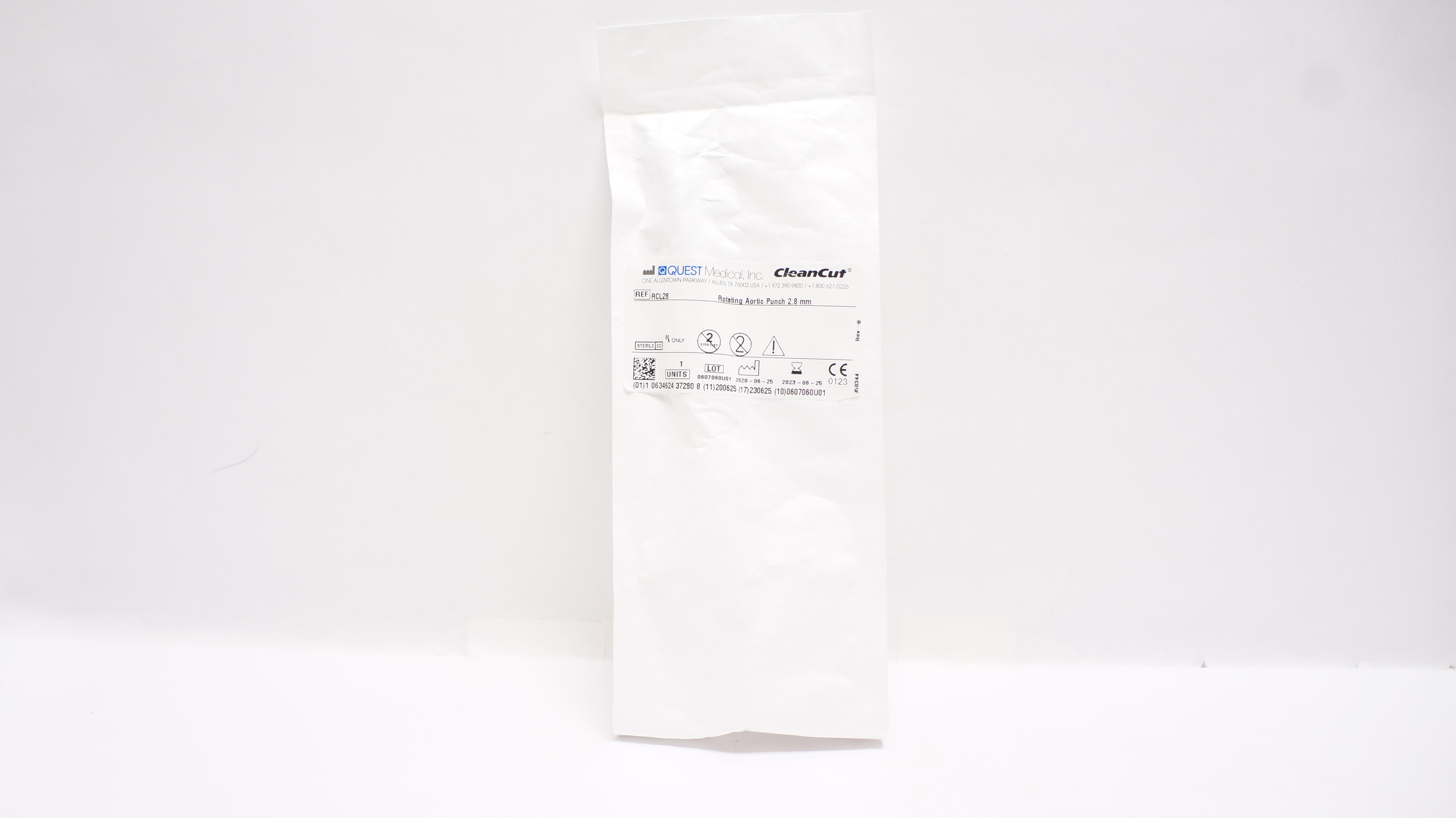QUEST Medical RCL28 CleanCut Rotating Aortic Punch, 2.8mm (x)