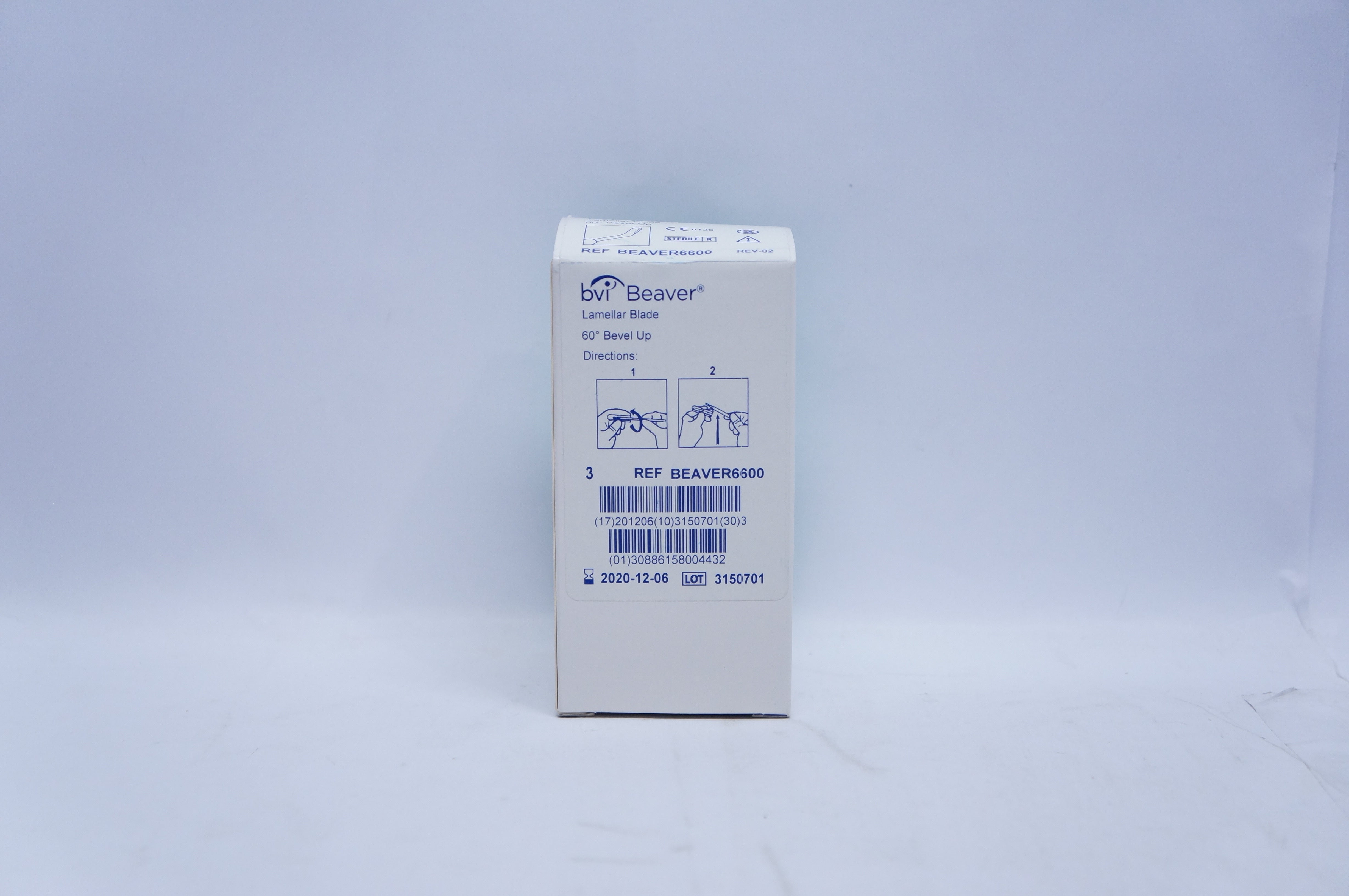 BVI Beaver BEAVER6600 Visitec Lamellar Blade 60degree Bevel Up