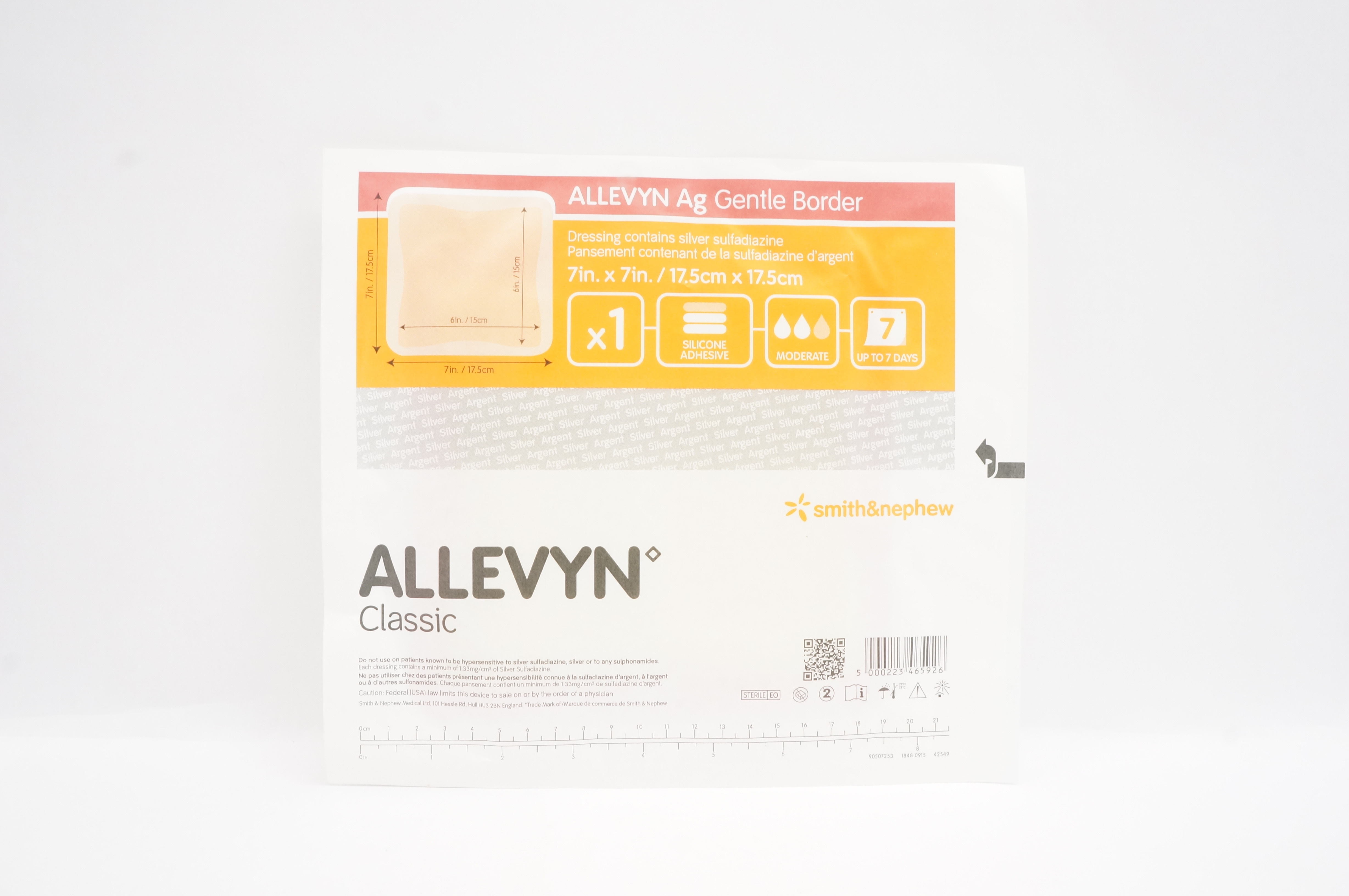 Smith&Nephew 66800454 Allevyn Classic Dressing 7 inch x 7 inch