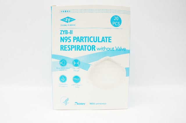 Zhong ZYB-II Nosh N95 Particulate Respirator without Valve (x) - Box of 14