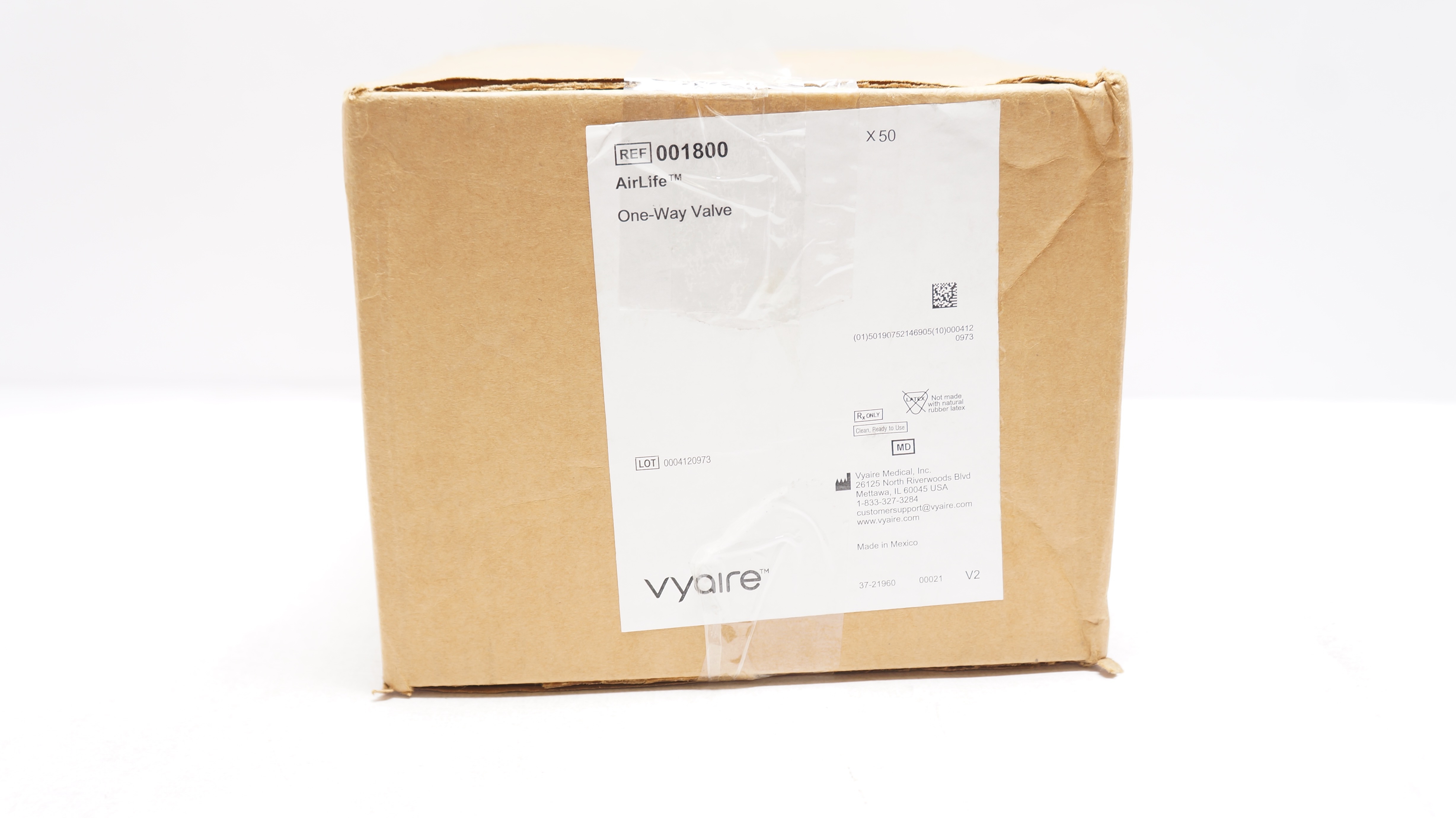 Vyaire 001800 AirLife One-Way Valve - Box of 50
