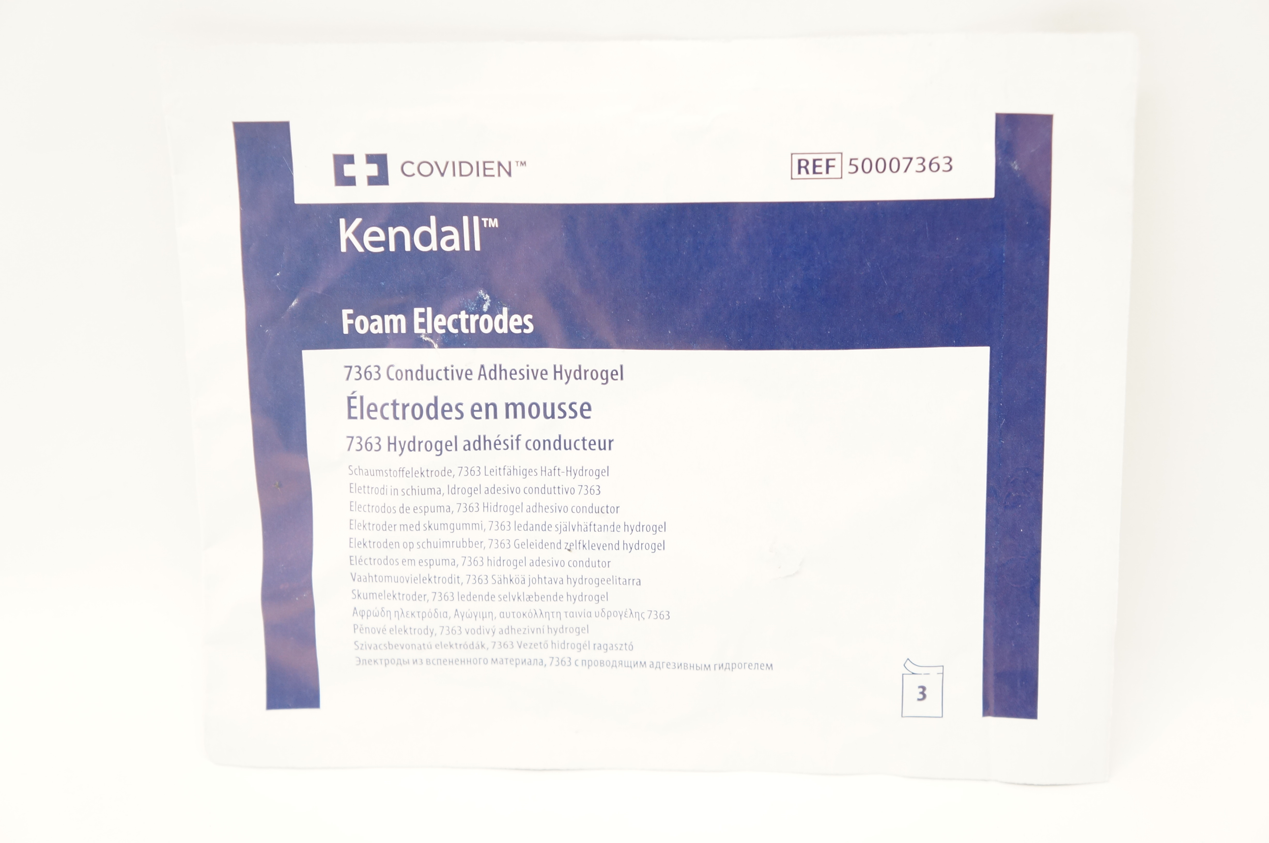 Covidien 50007363 Kendall Foam Electrodes - Pack of 3