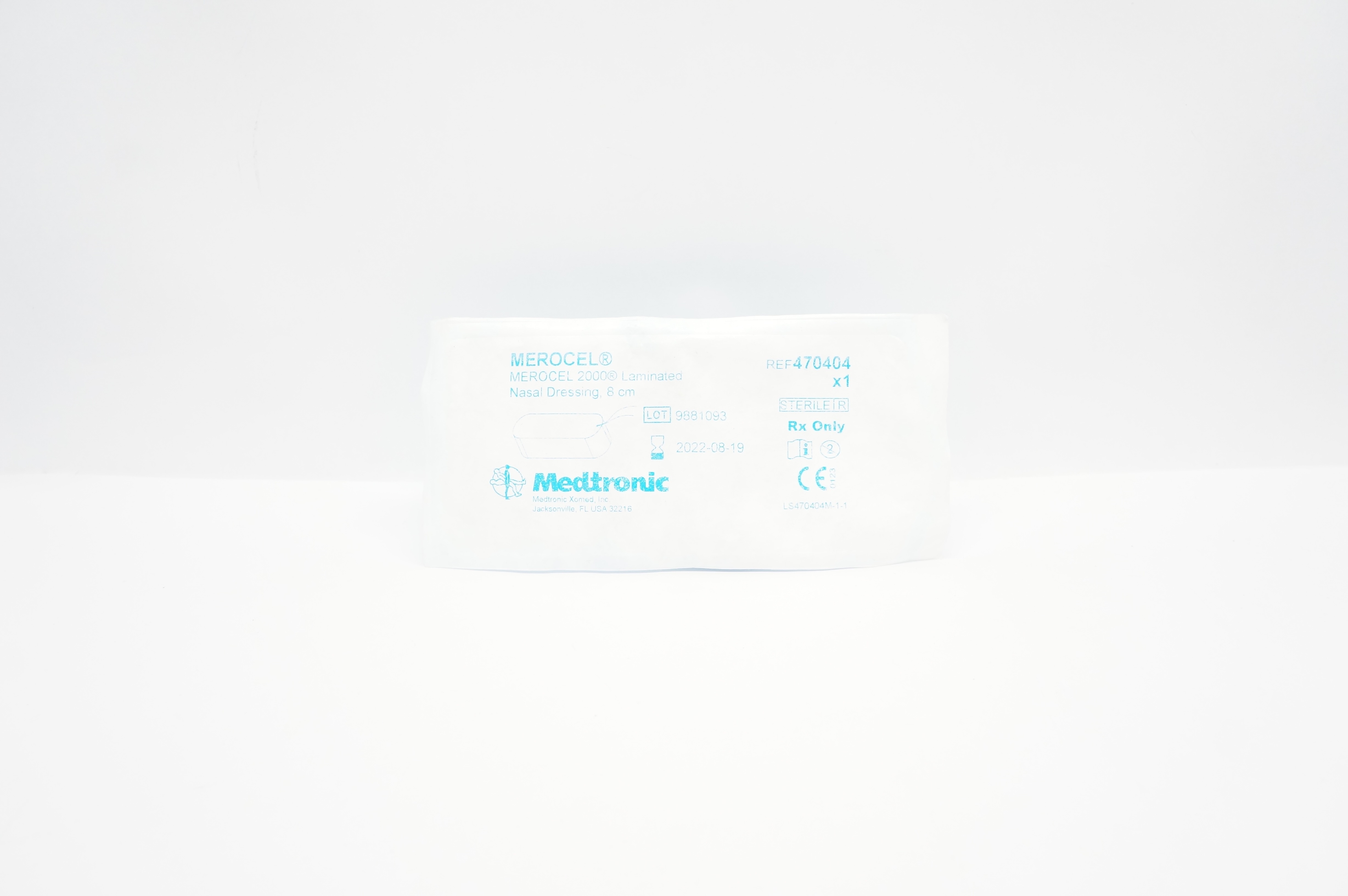 Medtronic 470404 MEROCEL 2000 Laminated Nasal Dressing 8cm (x)