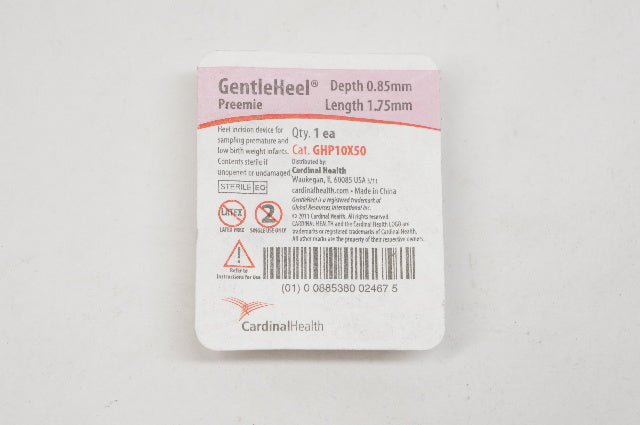 Cardinal Health GHP10X50 Gentle Heel Preemie Heel Incision Device 0.85 x 1.75mm