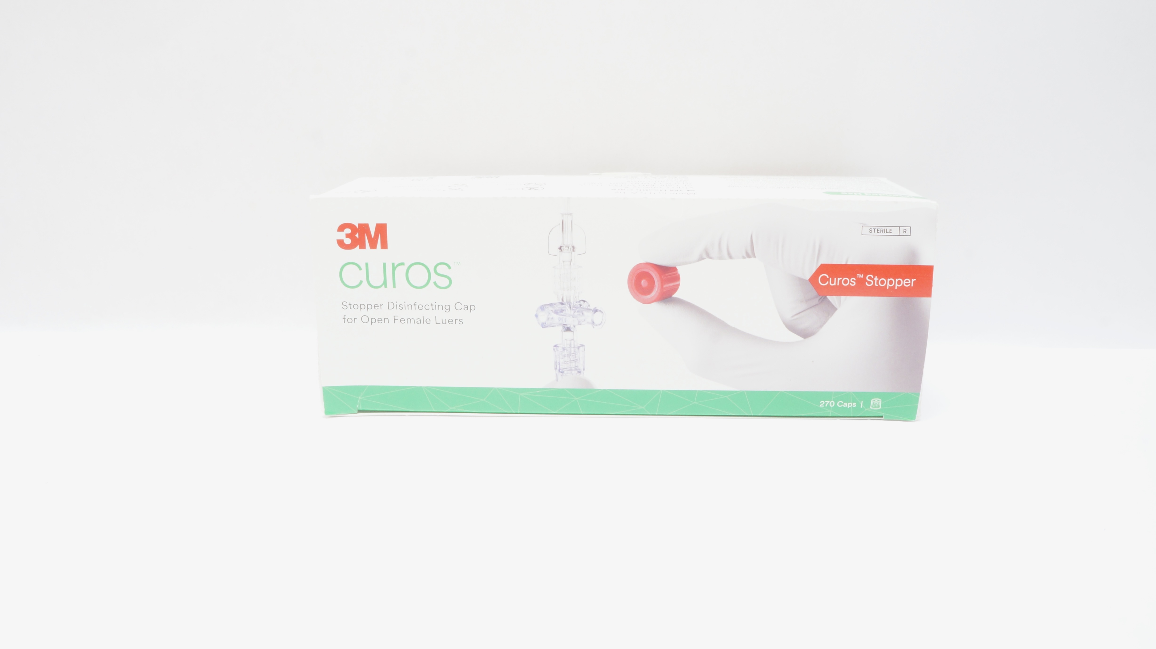 3M CSA1-270 Curos Stopper Disinfecting Cap For Open Female Luers - Box of 270