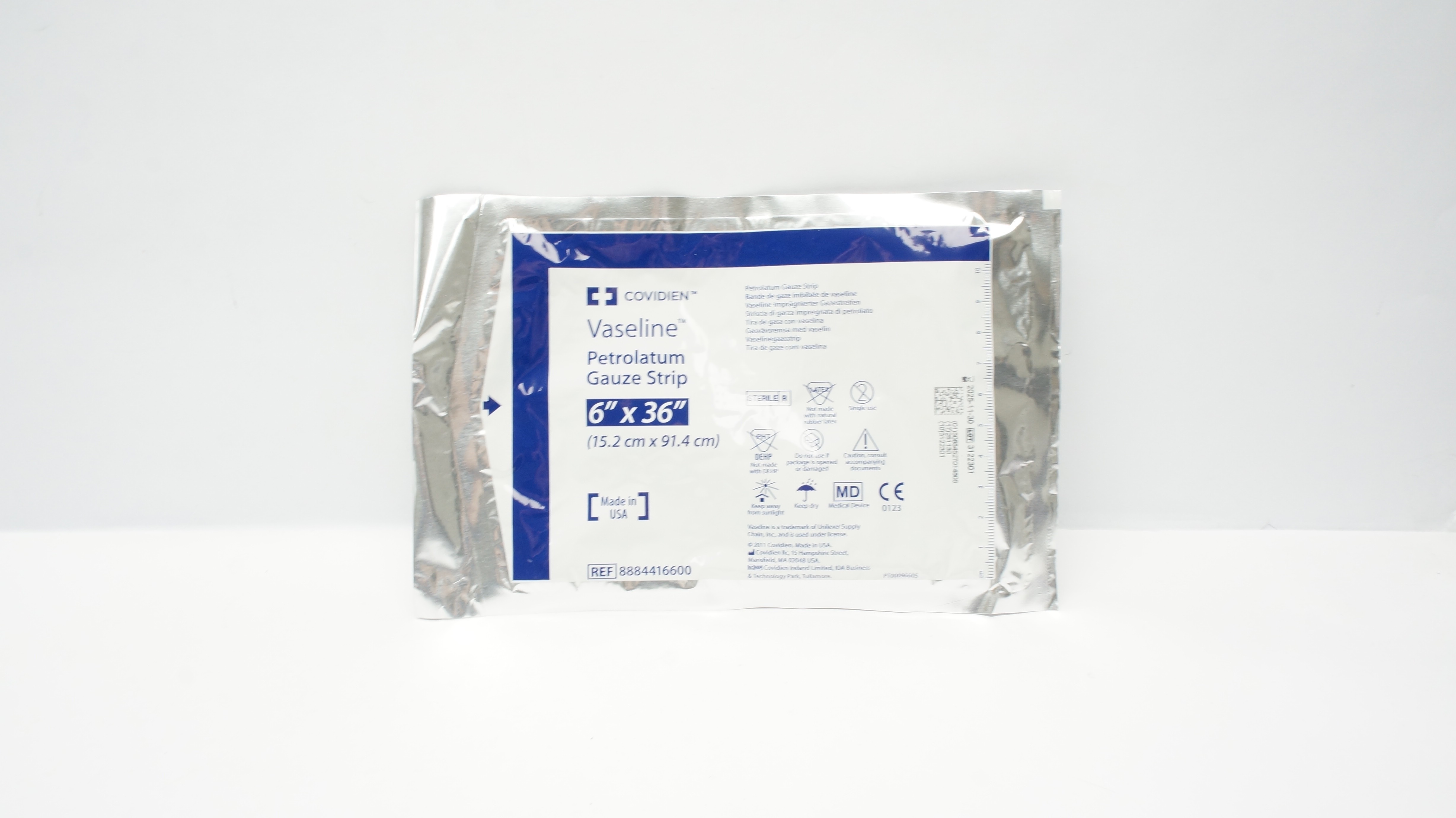Covidien 8884416600 Vaseline Petrolatum Gauze Strip 6Inch x 36Inch