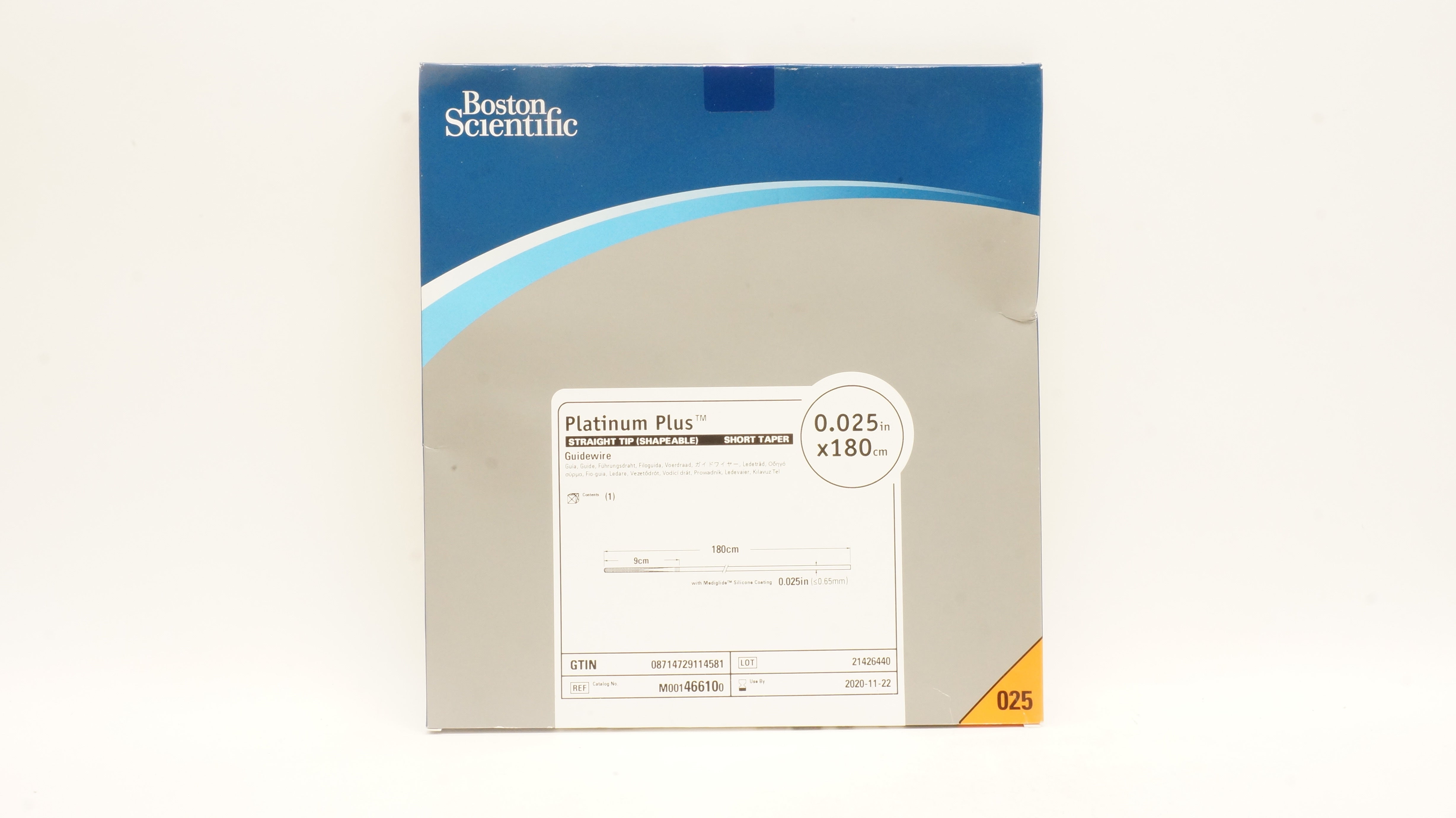 Boston Scientific 46610 Straight Tip Guidewire 0.025inch x 180cm (x)
