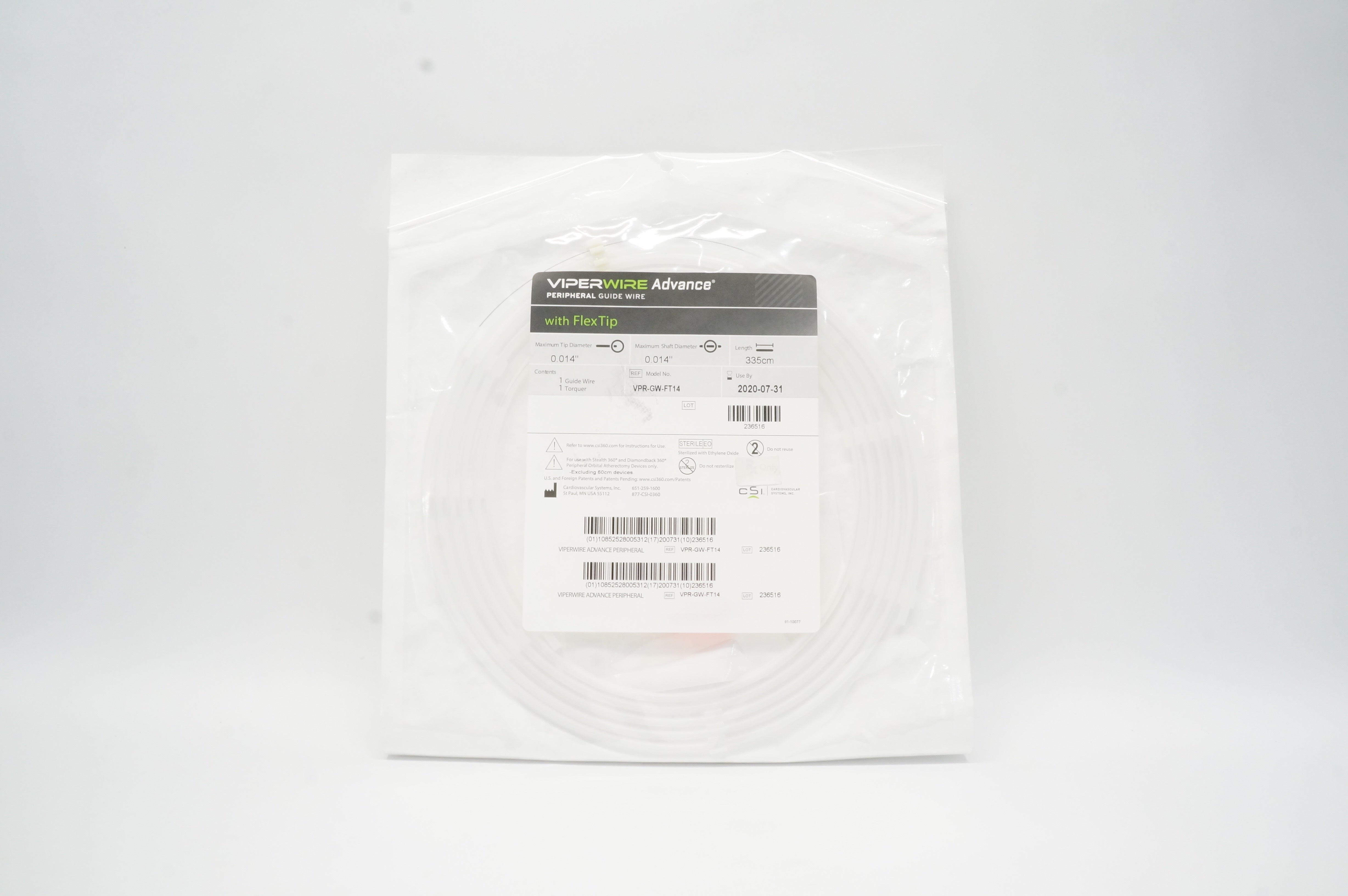 Cardiovascular VPR-GW-FT14 Viperwire Advance Peripheral Guide Wire, 0.14 in. (x)