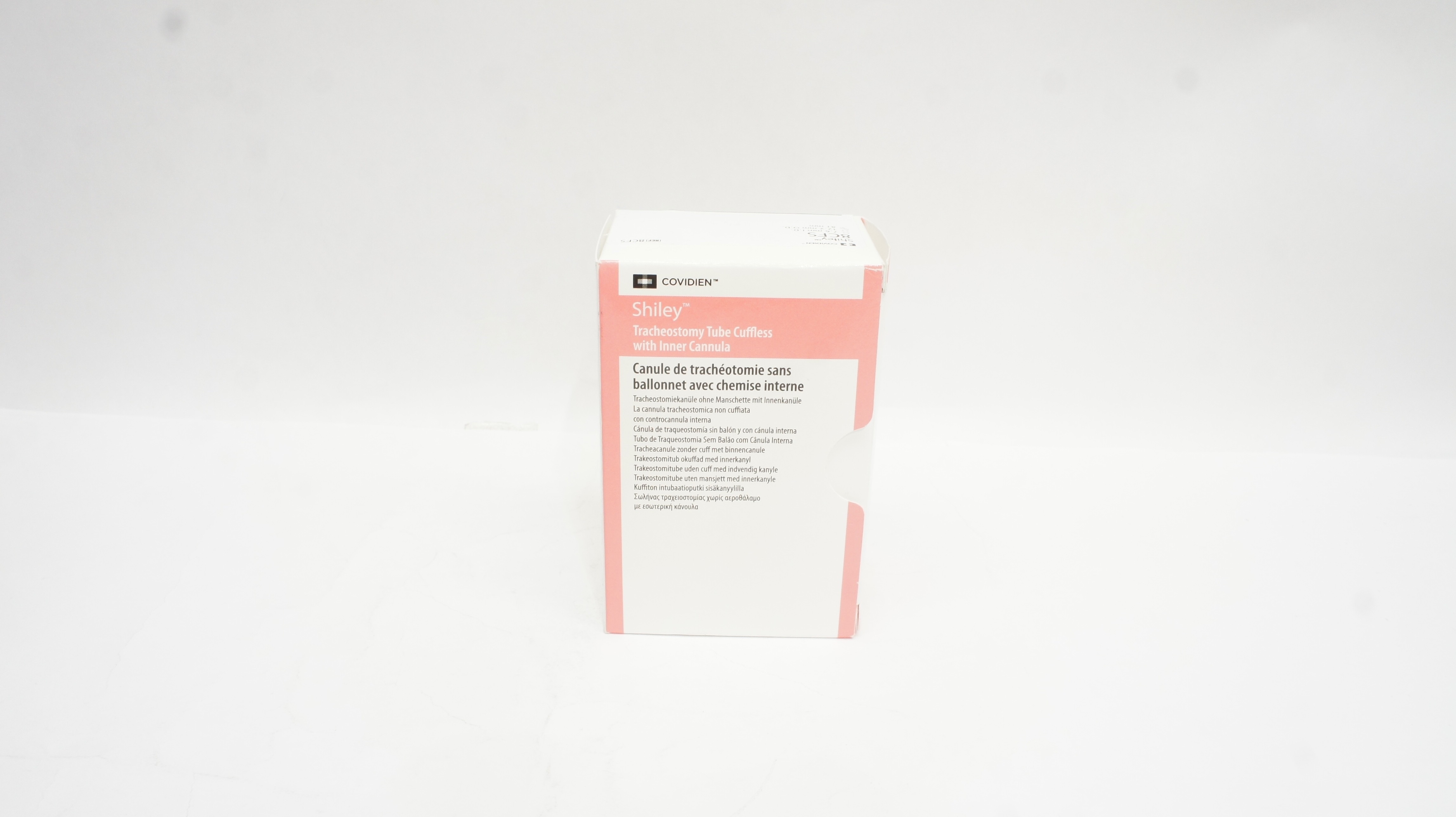 Covidien 8CFS Shiley Tracheostomy Tube Cuffless 7.6mm ID x 12.2mm OD x 81mm