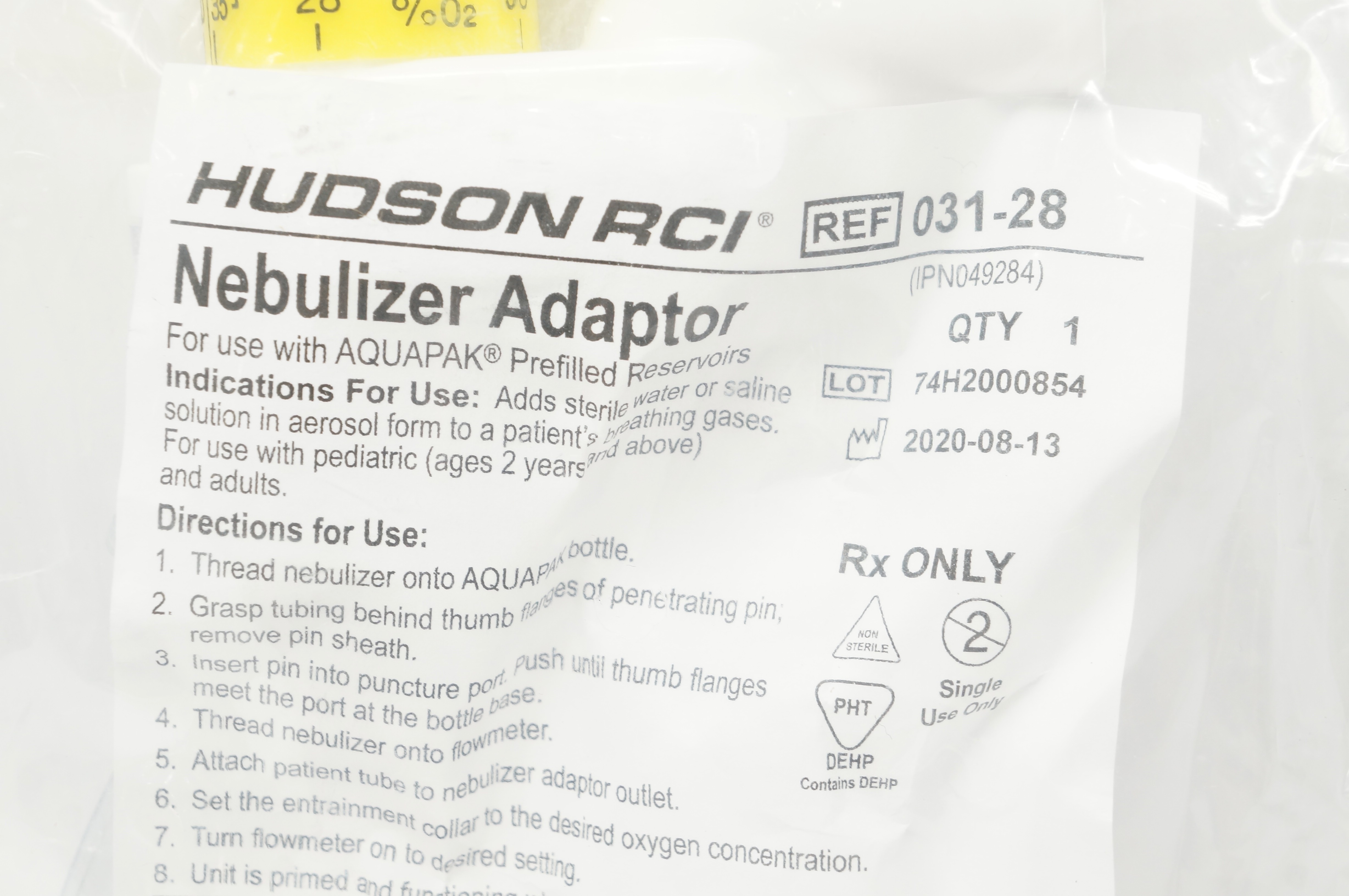 Teleflex 031-28 Hudson RCI Nebulizer Adaptor