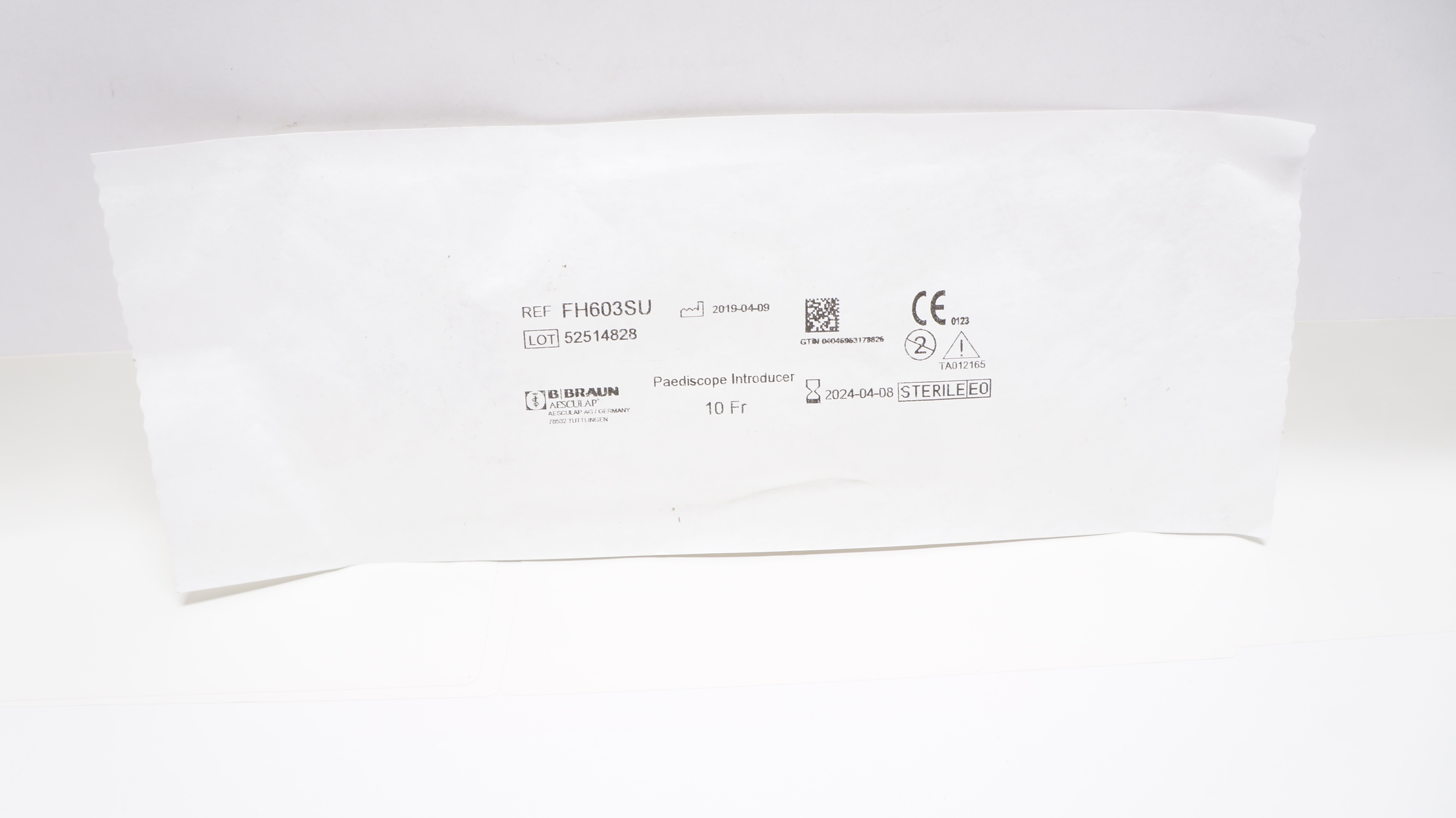 B.Braun FH603SU Aesculap Paediscope Introducer 10Fr