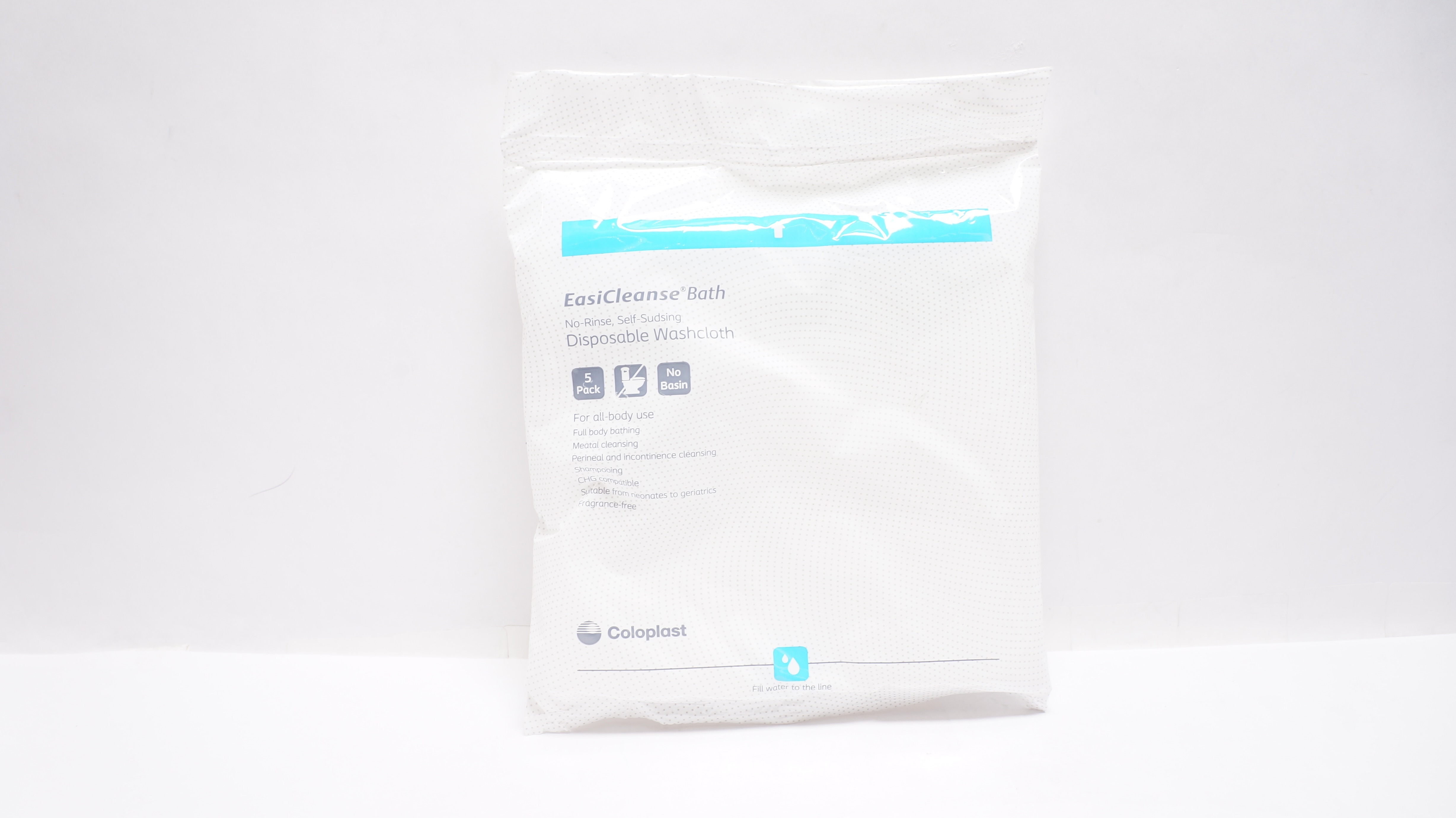 Coloplast 7056 EasiCleanse Bath Disposable Washcloth - Pack of 5