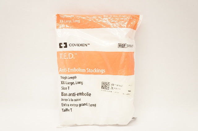 Covidien 3185LF T.E.D. Anti-Embolism Stockings Thigh Length, XX-Large,Size T (x)