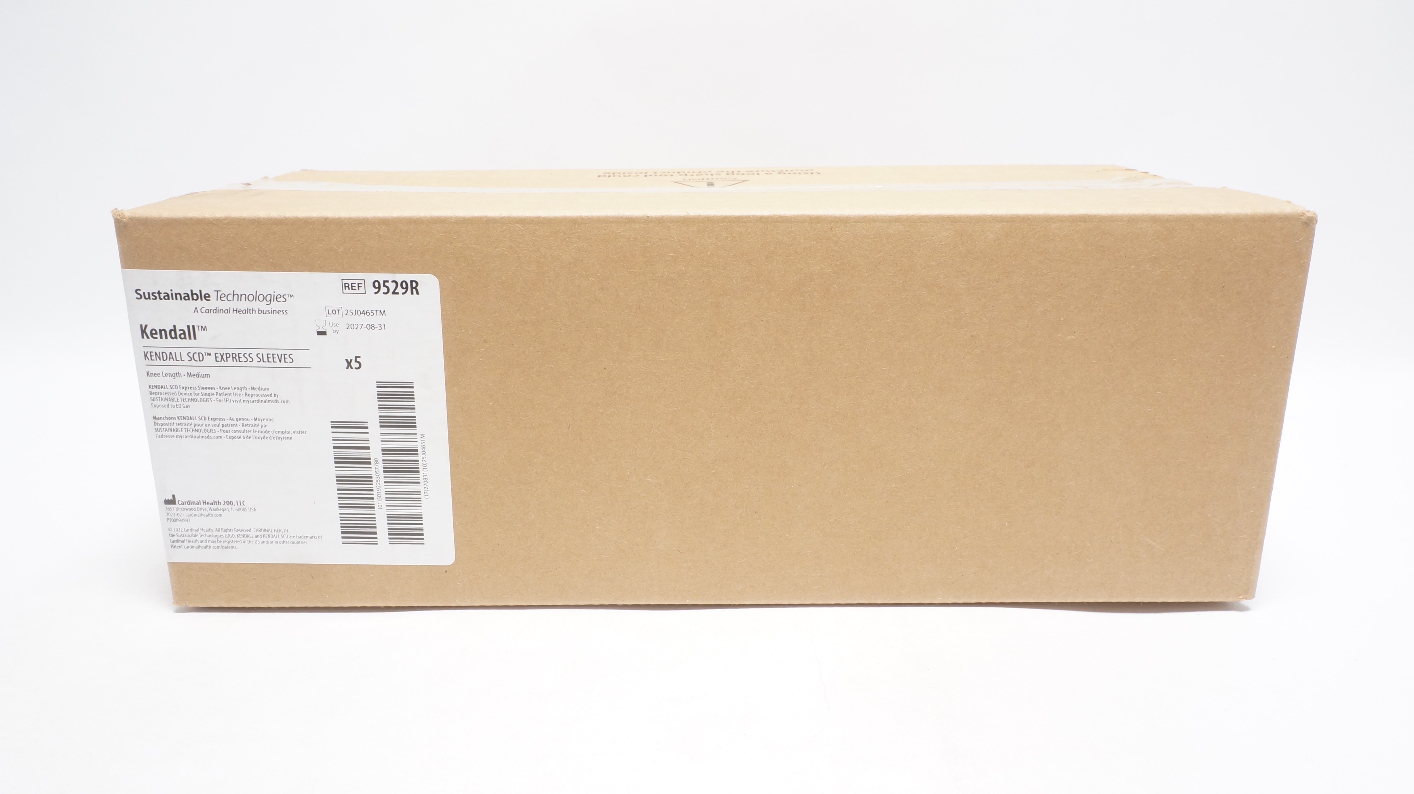 Cardinal Health 9529R Kendall SCD Express Sleeves Thigh Length, M - Case of 5