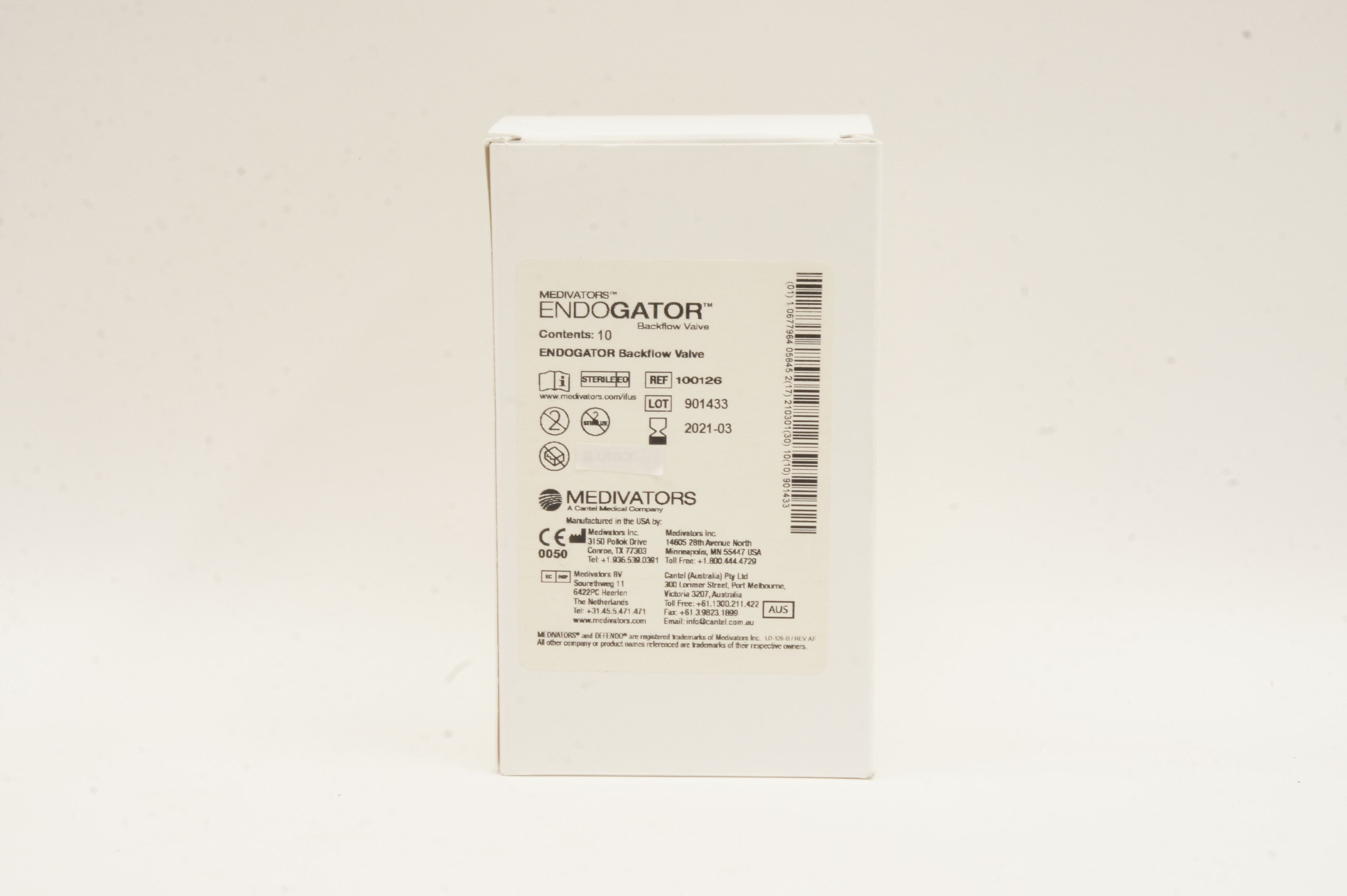 Medivators 100126 Endogator Backflow Valve - Box of 10 (x)