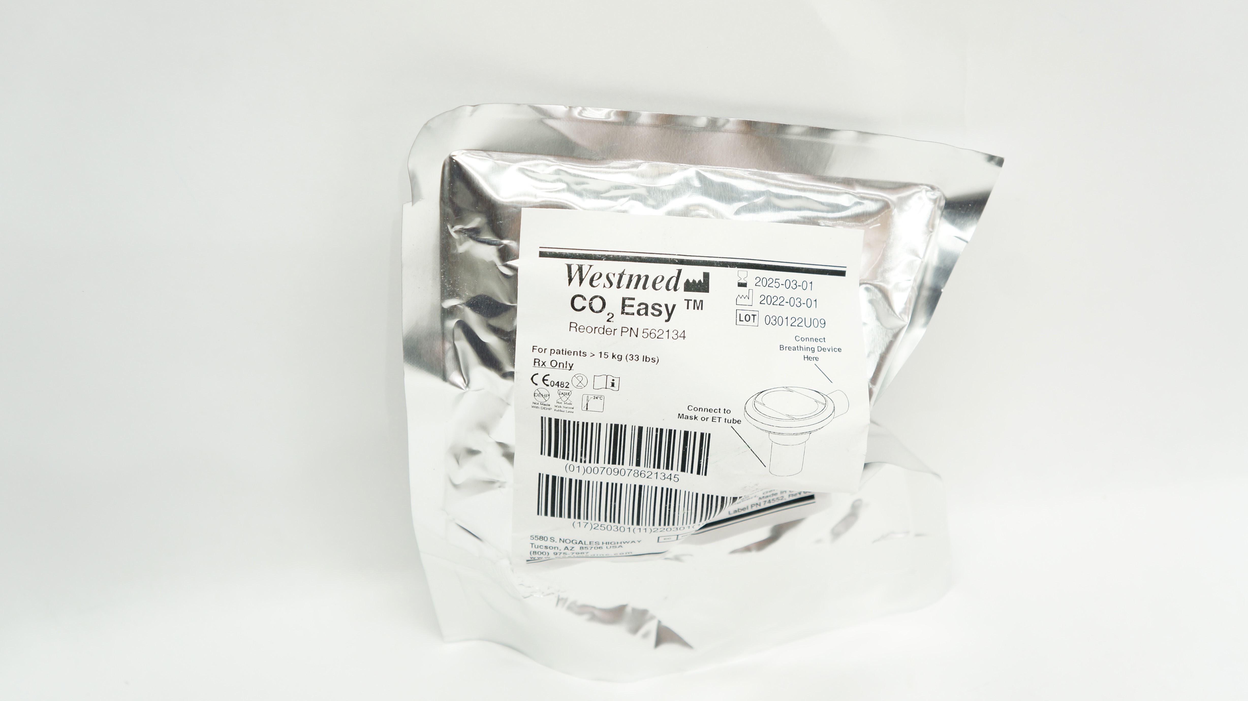 Westmed 562134 CO2 Easy For Patients > 15kg