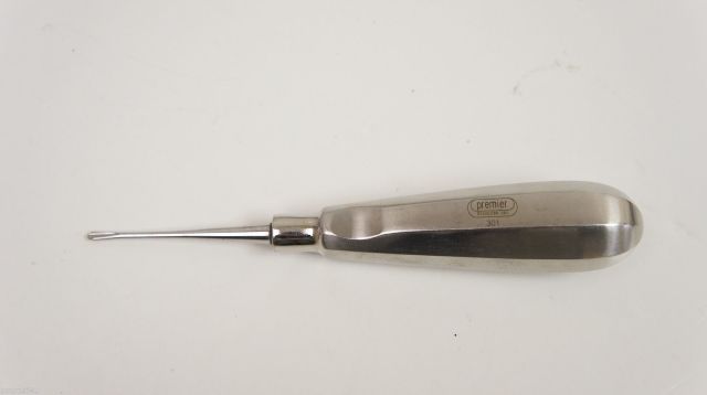 Premier Dental Root Elevator 301 Straight Single-Ended 6in