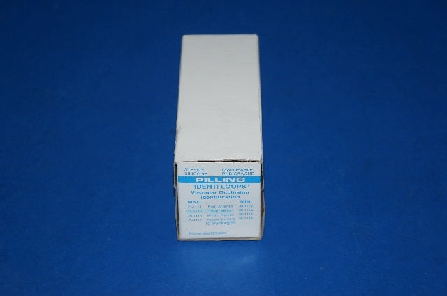 Pilling 35-1113 IDENTI-LOOPS Vascular Occlusion Identification Blue-Veins