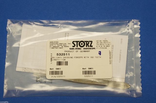 Karl Storz 532511 Delicate Dressing Forceps With 1x2 Teeth Length 11cm
