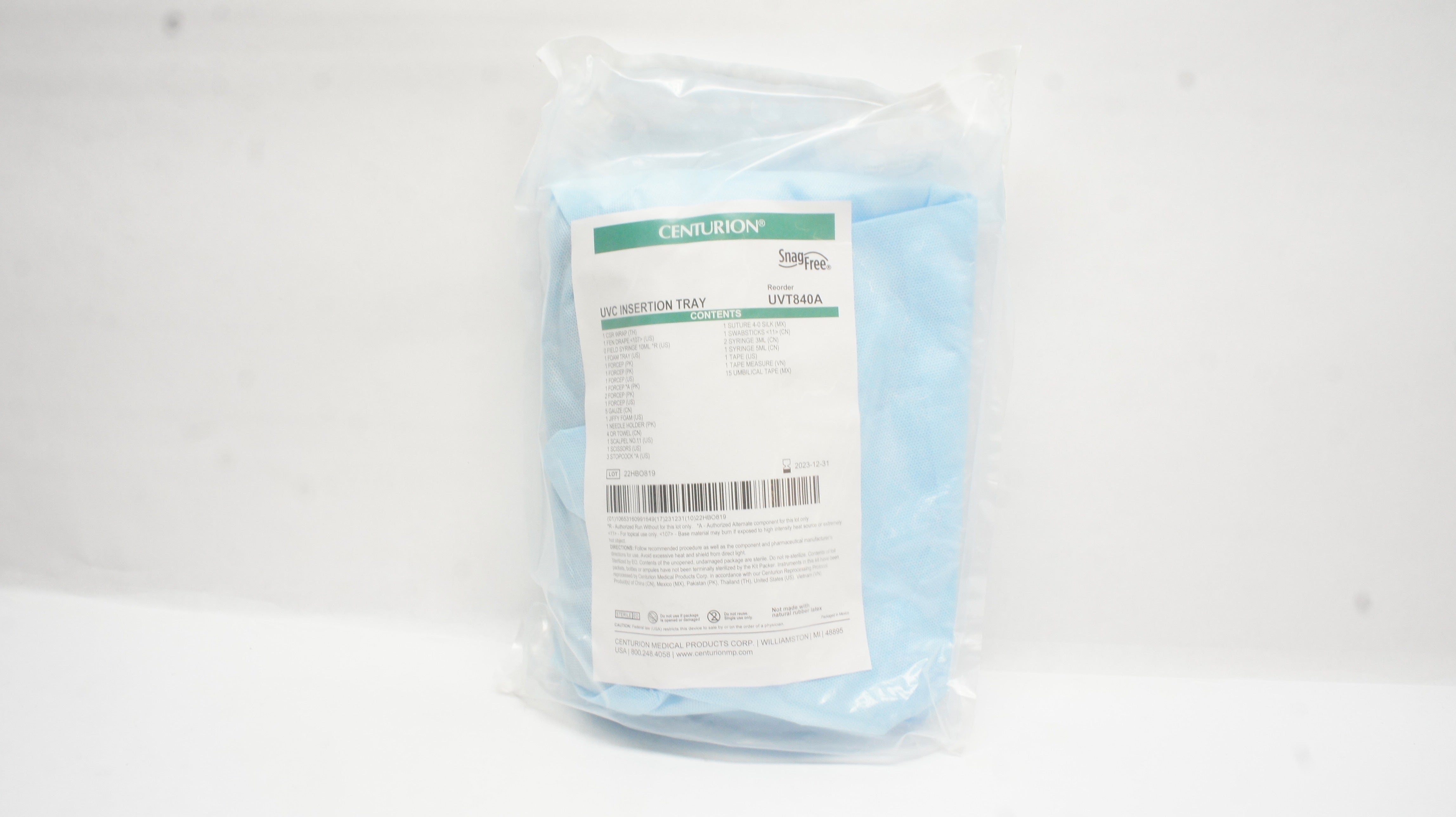 Centurion UVT840A SnagFree UVC Insertion Tray