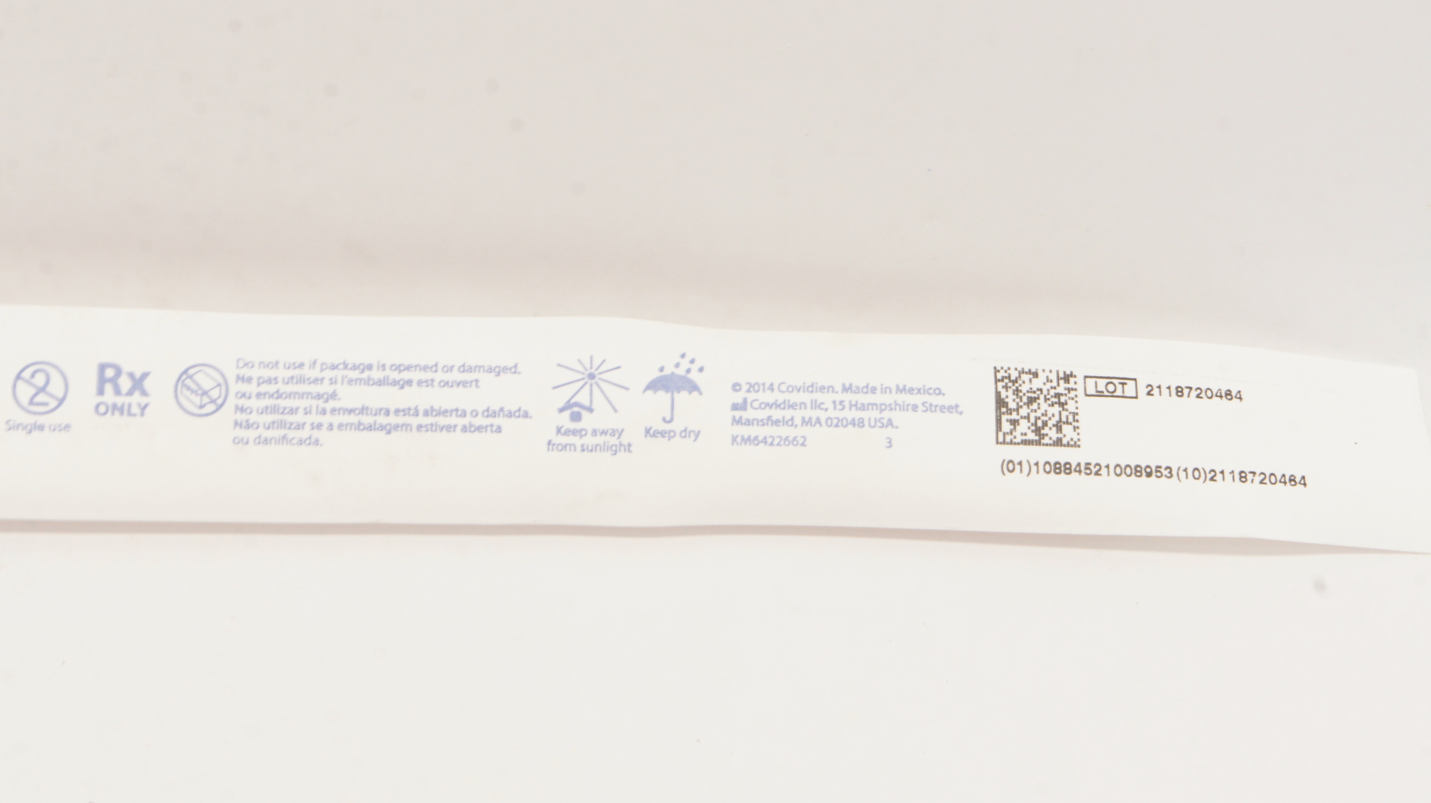 Covidien 8888492017 Dover PVC Urethral Cath. 8Fr/Ch x 16inch