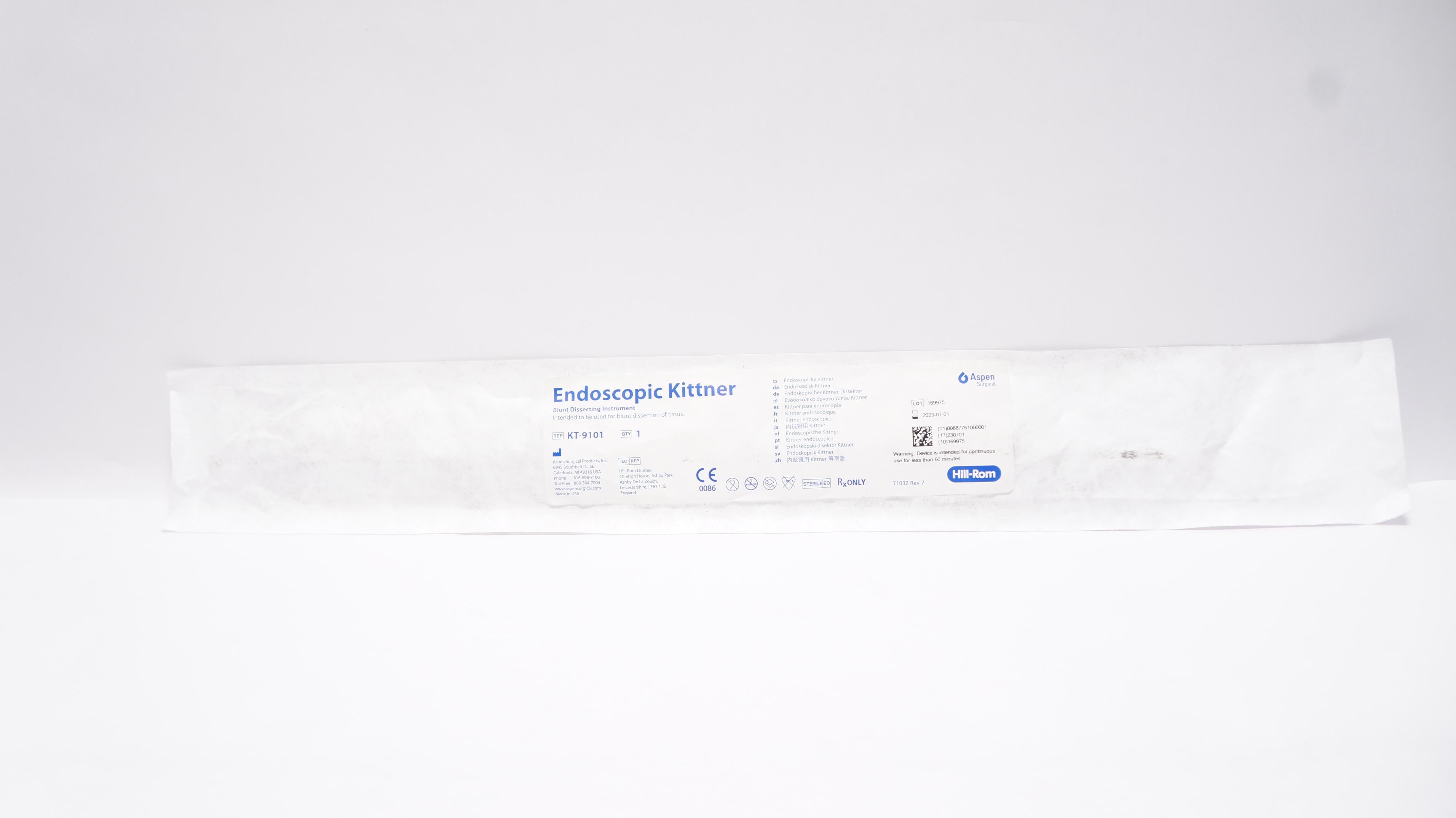 Aspen Surgical KT-9101 Endoscopic Kittner Blunt Dissecting Instrument (x)