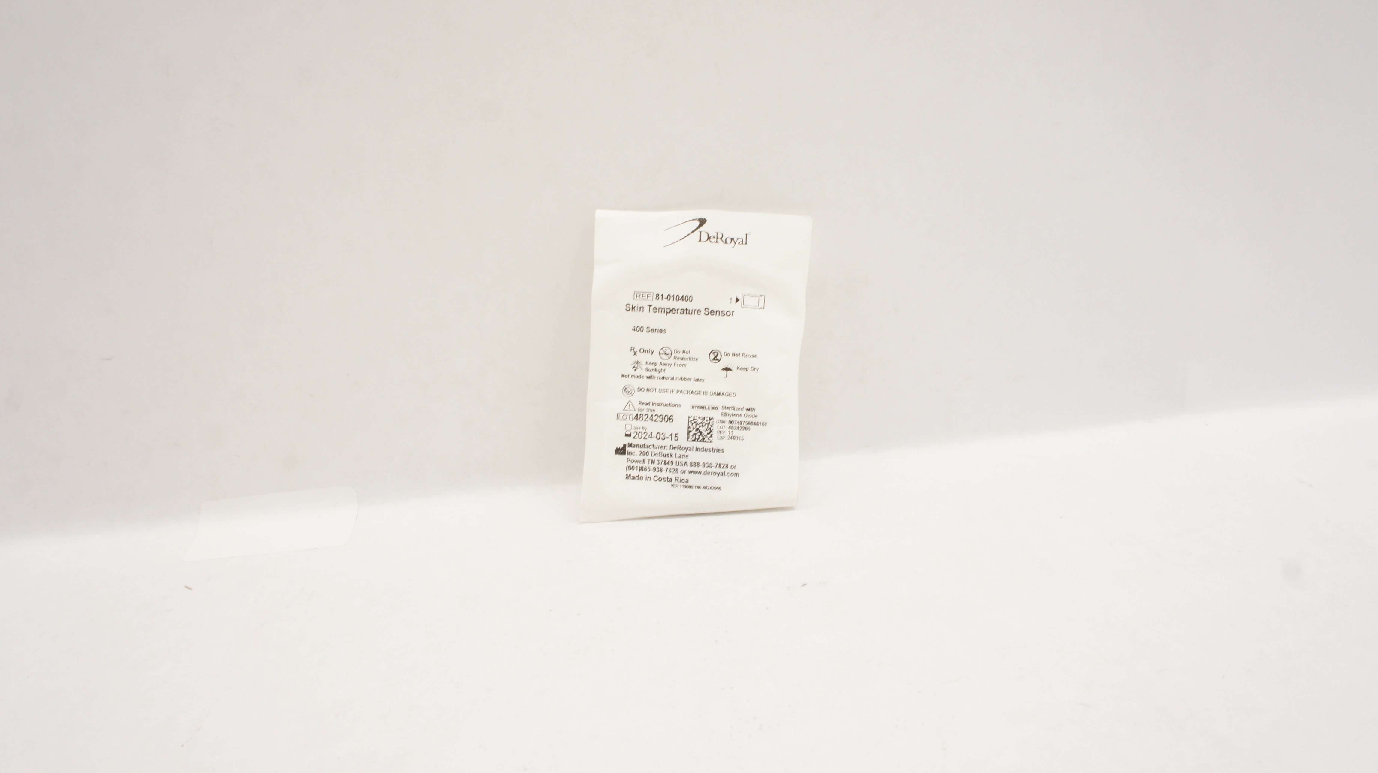 DeRoyal 81-010400 Skin Temperature Sensor 400 Series