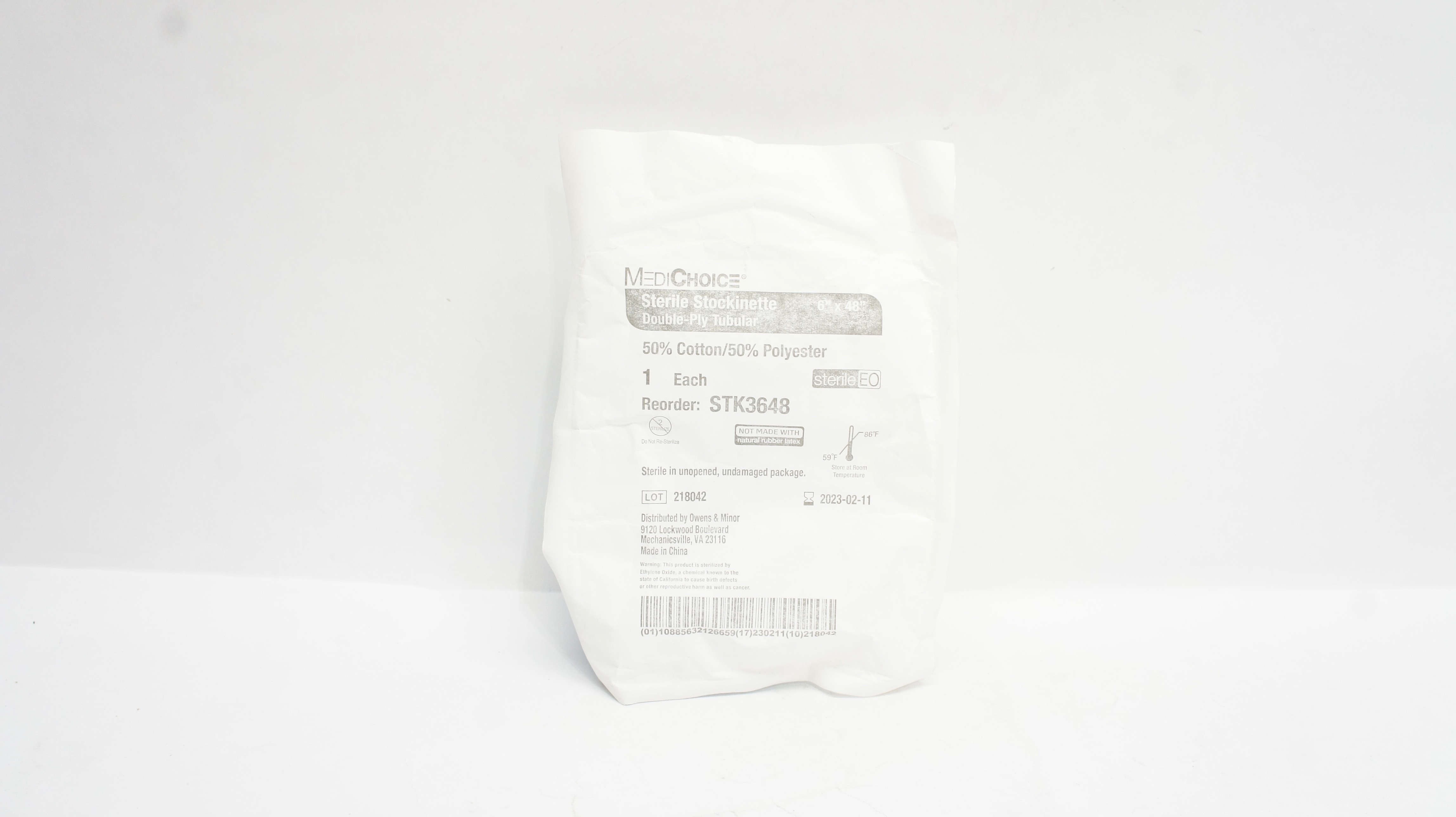 MediChoice STK3648 Sterile Stockinette Double-Ply Tubular 6 inch x 48 inch (x)
