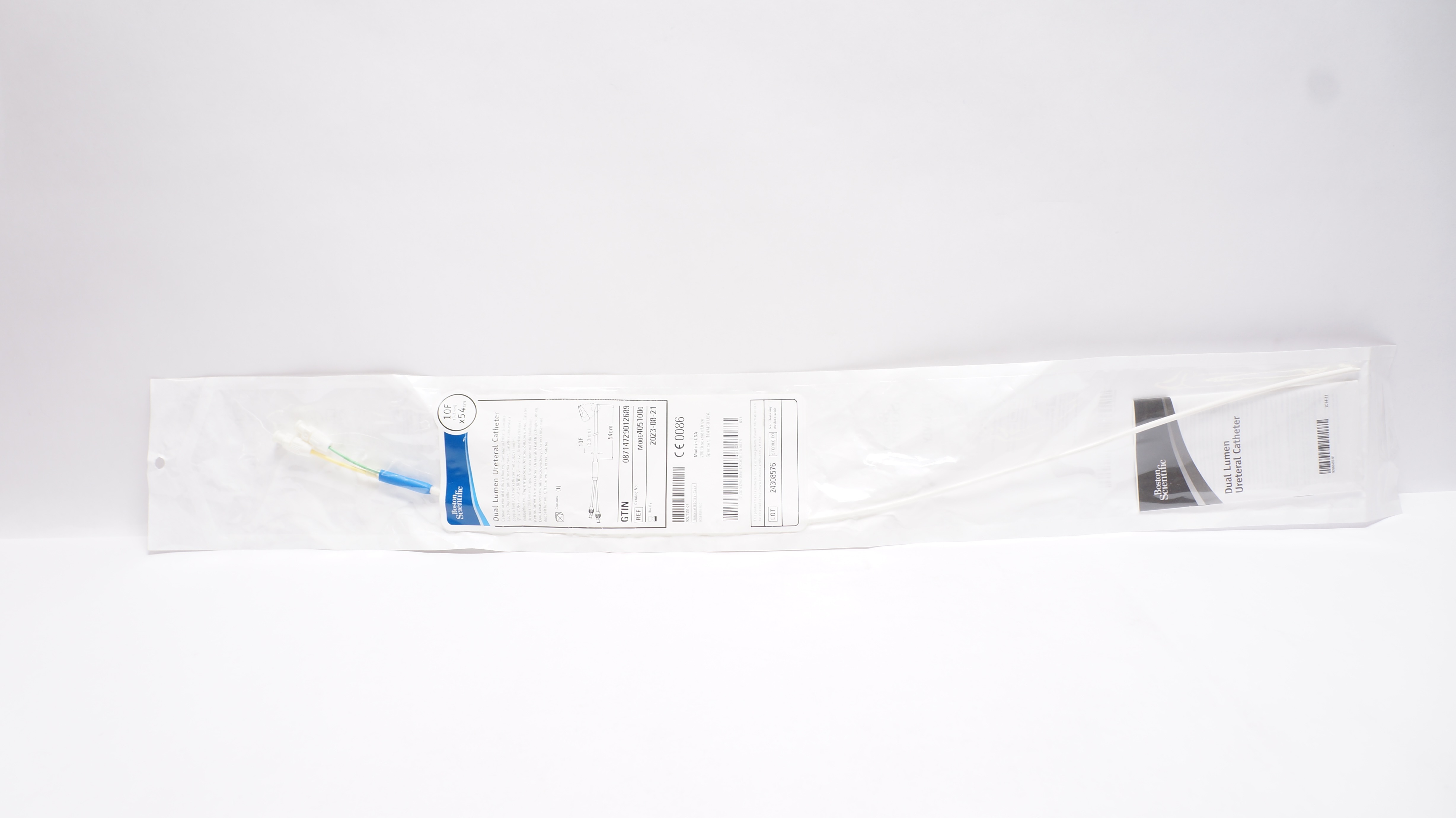 Boston Scientific 405100 Dual Lumen Ureteral Cath. 10F x 54cm (x)