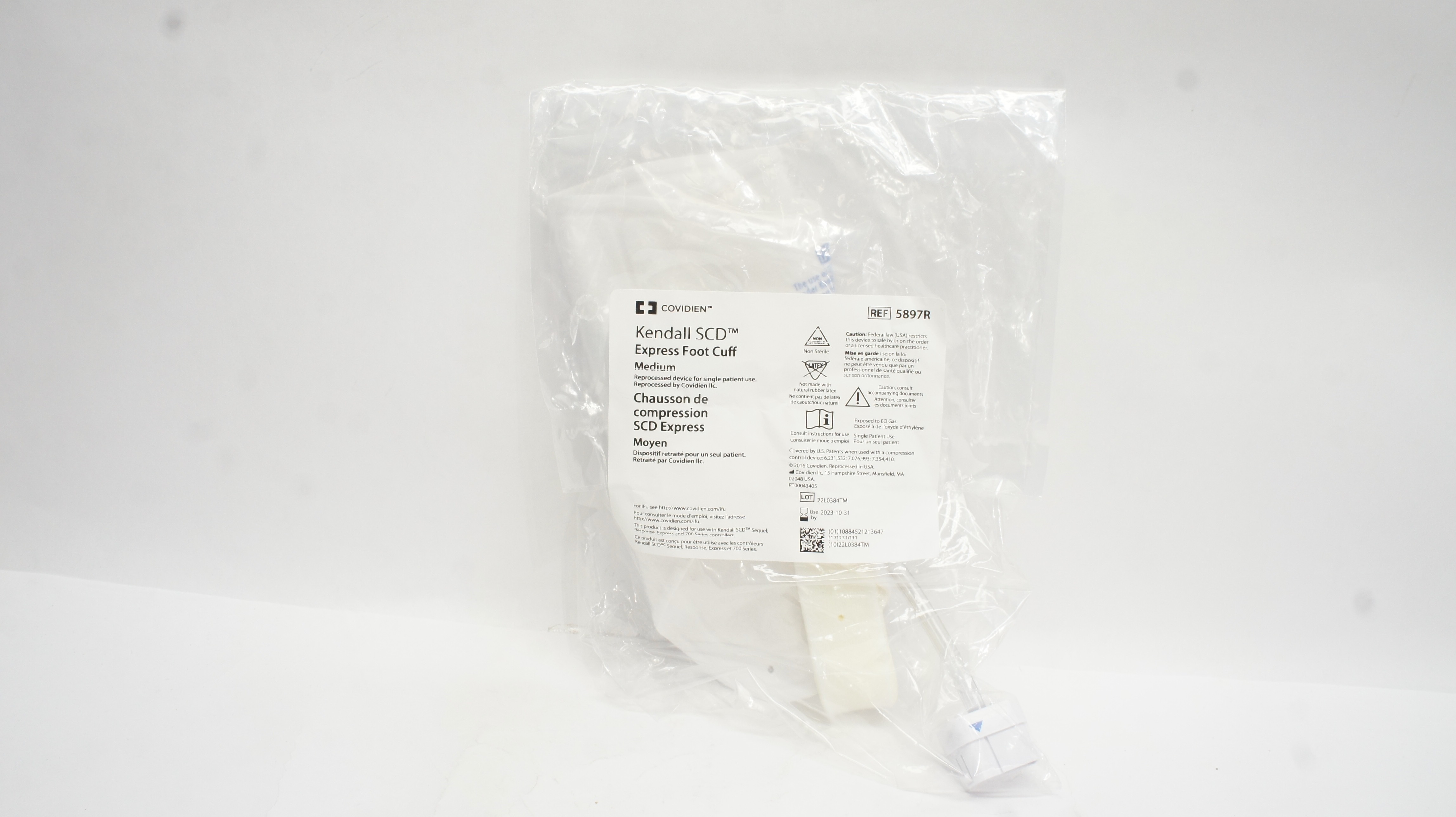 Covidien 5897R Kendall SCD Express Foot Cuff Medium (x)