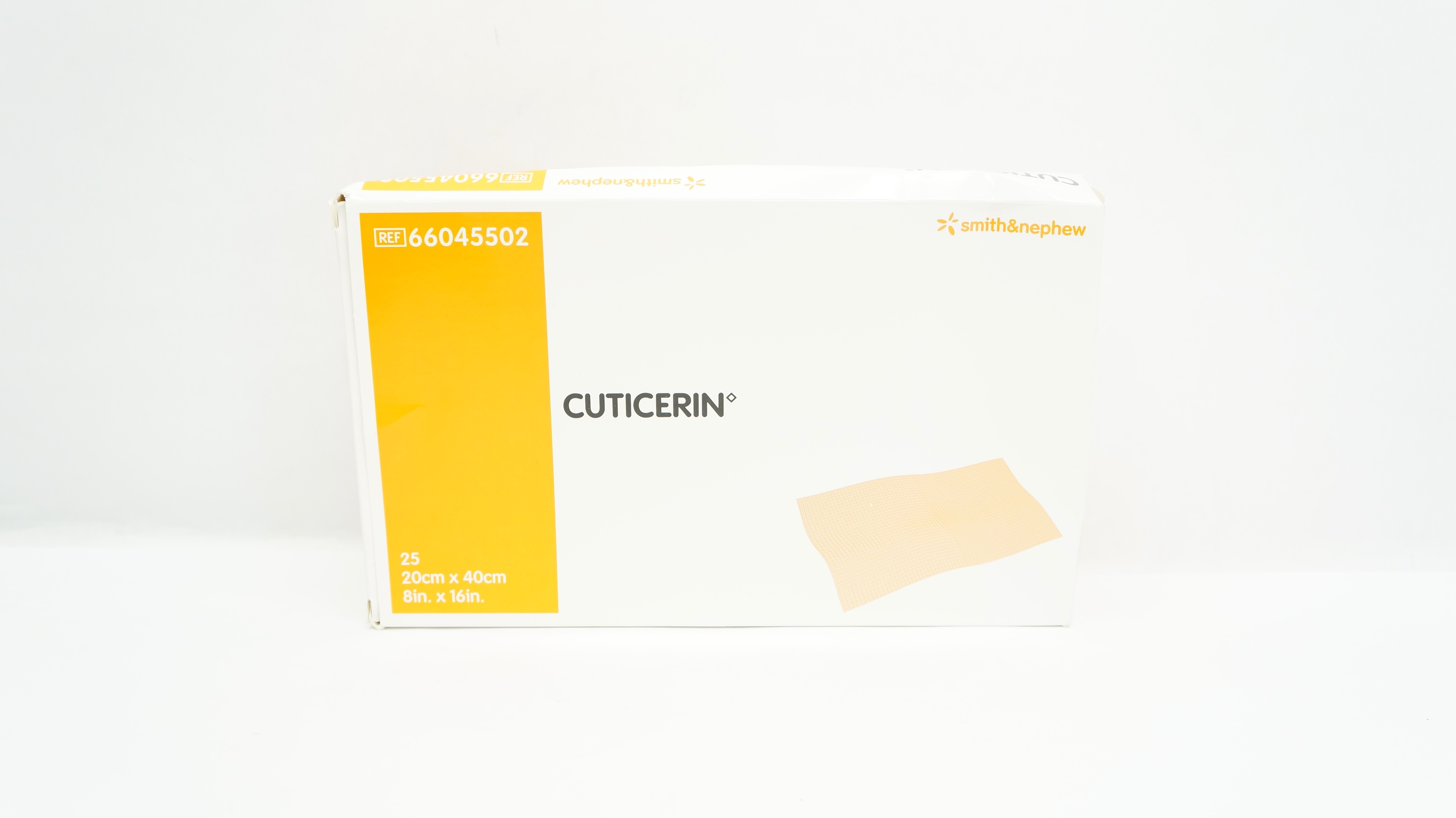 Smith&Nephew 66045502 Cuticerin Low Adherent Dressing 8inch x 16inch - Box of 25