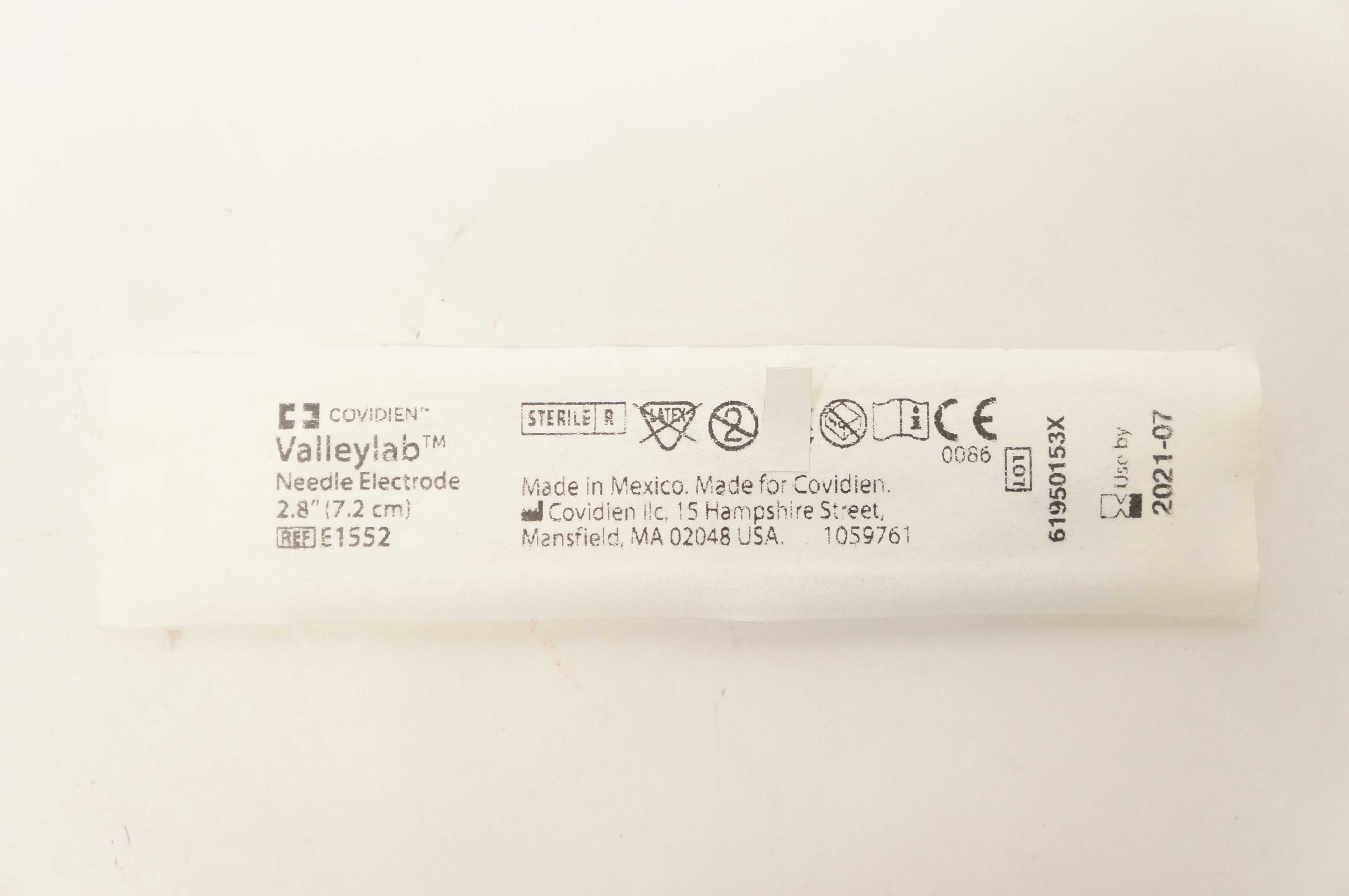 Covidien E1552 Valeylab Ndle Electrode 2.8inch (x)