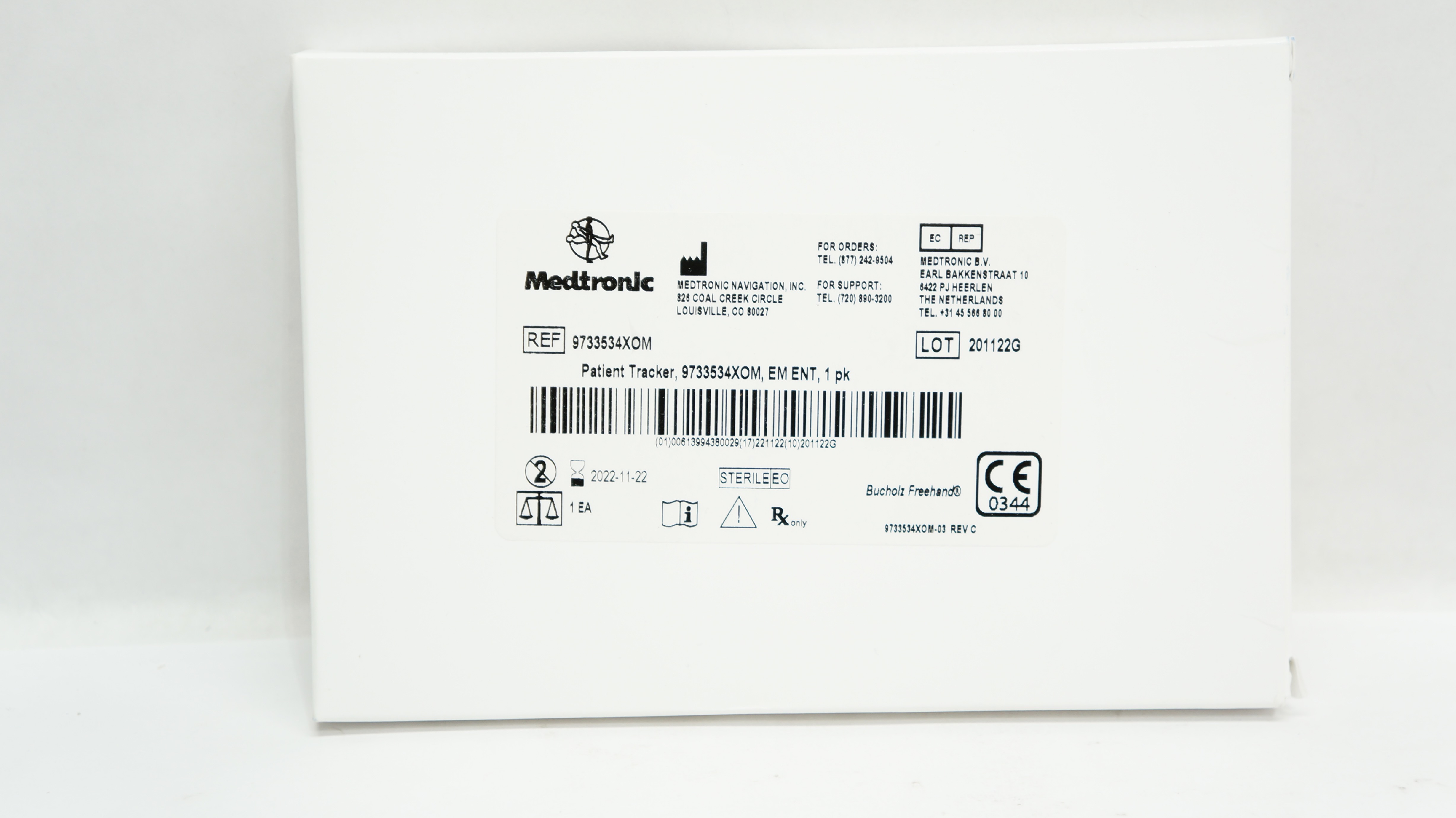 Medtronic 9733534XOM Patient Tracker, EM ENT, 1pk (x)