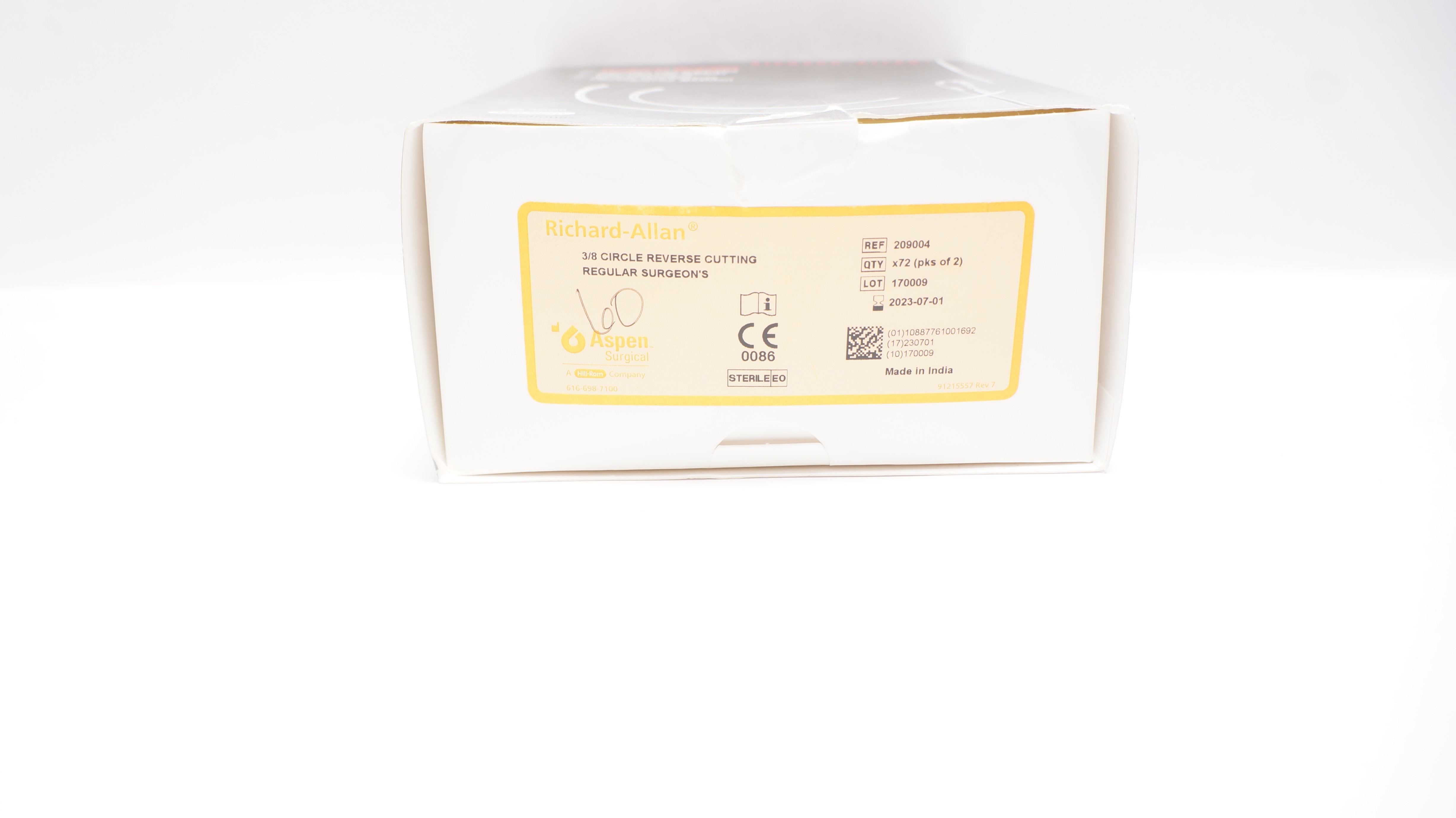 Aspen Surgical 209004 Richard Allan Ndle 3/8 Cutting (x) - Box of 70