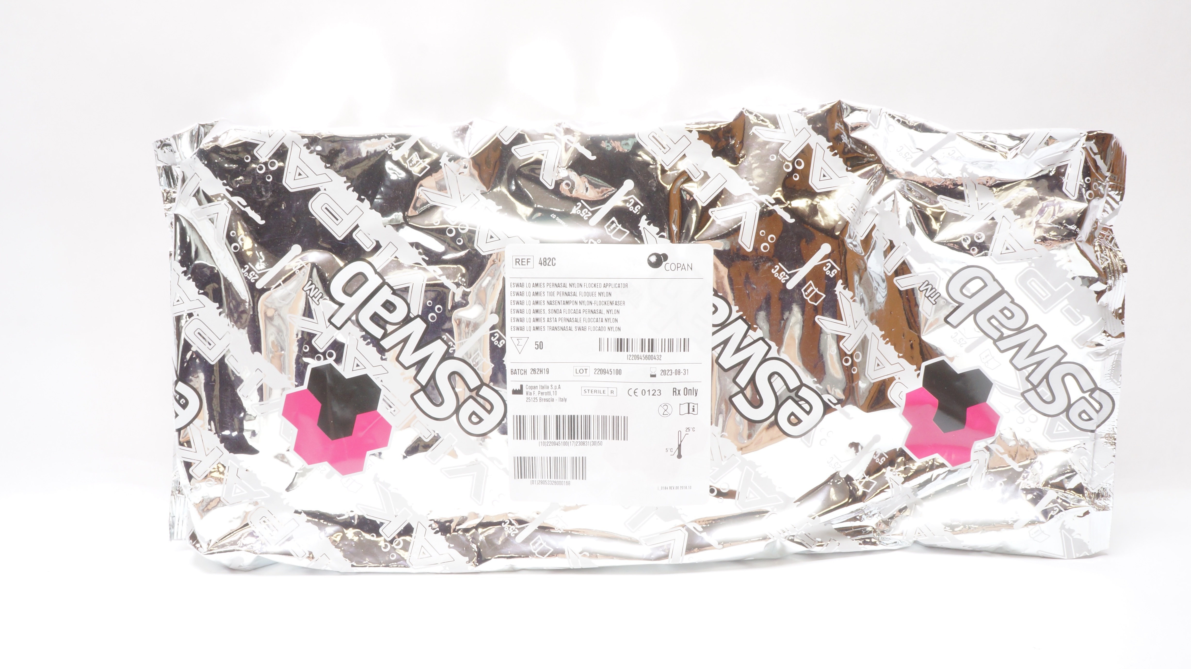 Copan 482C Eswab LQ Amies Pernasal Nylon Flocked Applicator - Pack of 50