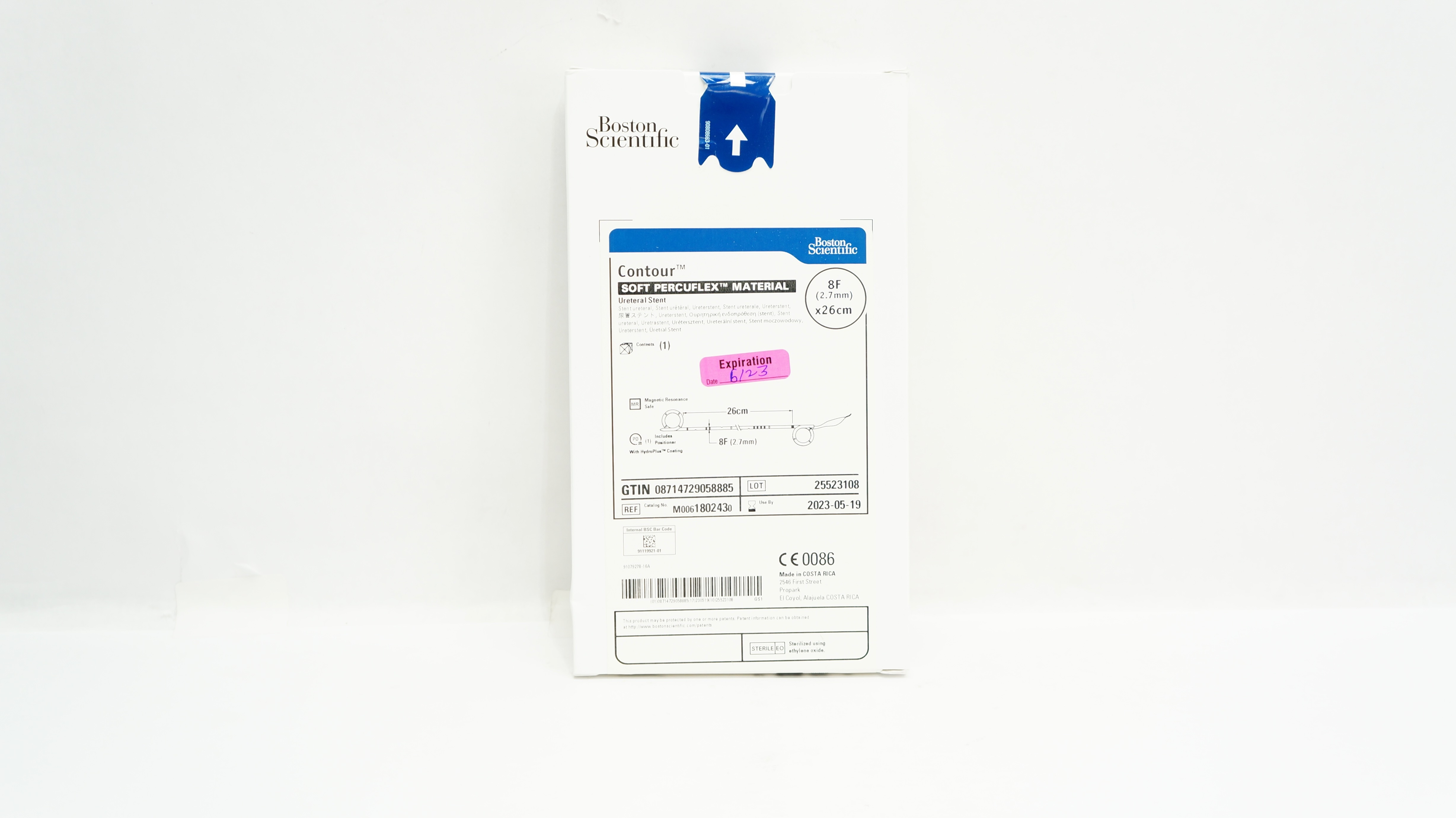 Boston Scientific 180243 Contour Soft Percuflex Ureteral Stnt. 8F x 26cm (x)