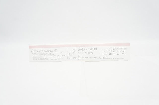BD 381433 Insyte Autoguard Shielded IV Cath. 20Ga x 1inch, 65ml/min (x)