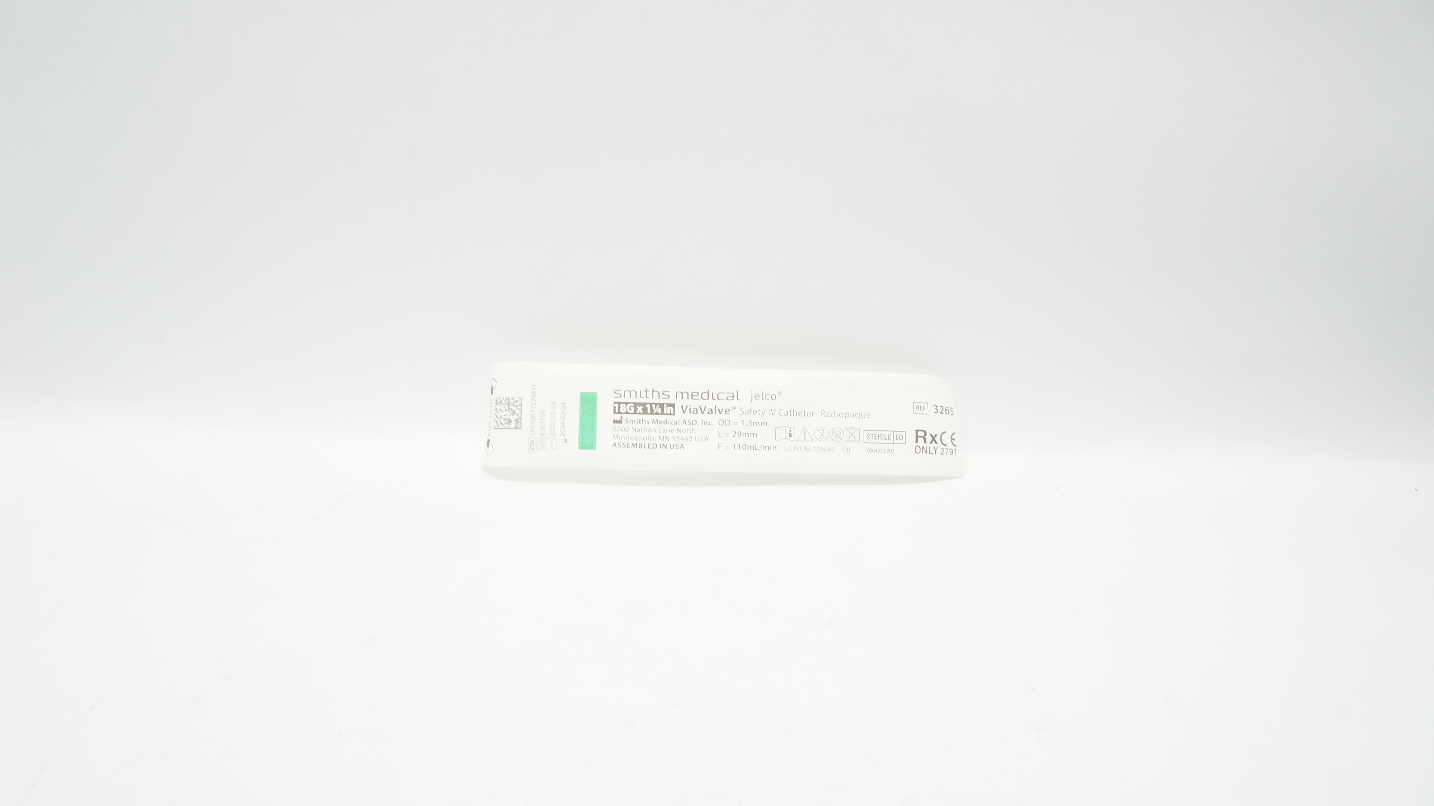 Smiths Medical 3265 ViaValve Safety IV Cath. 18G x 1-1/4inch (x)