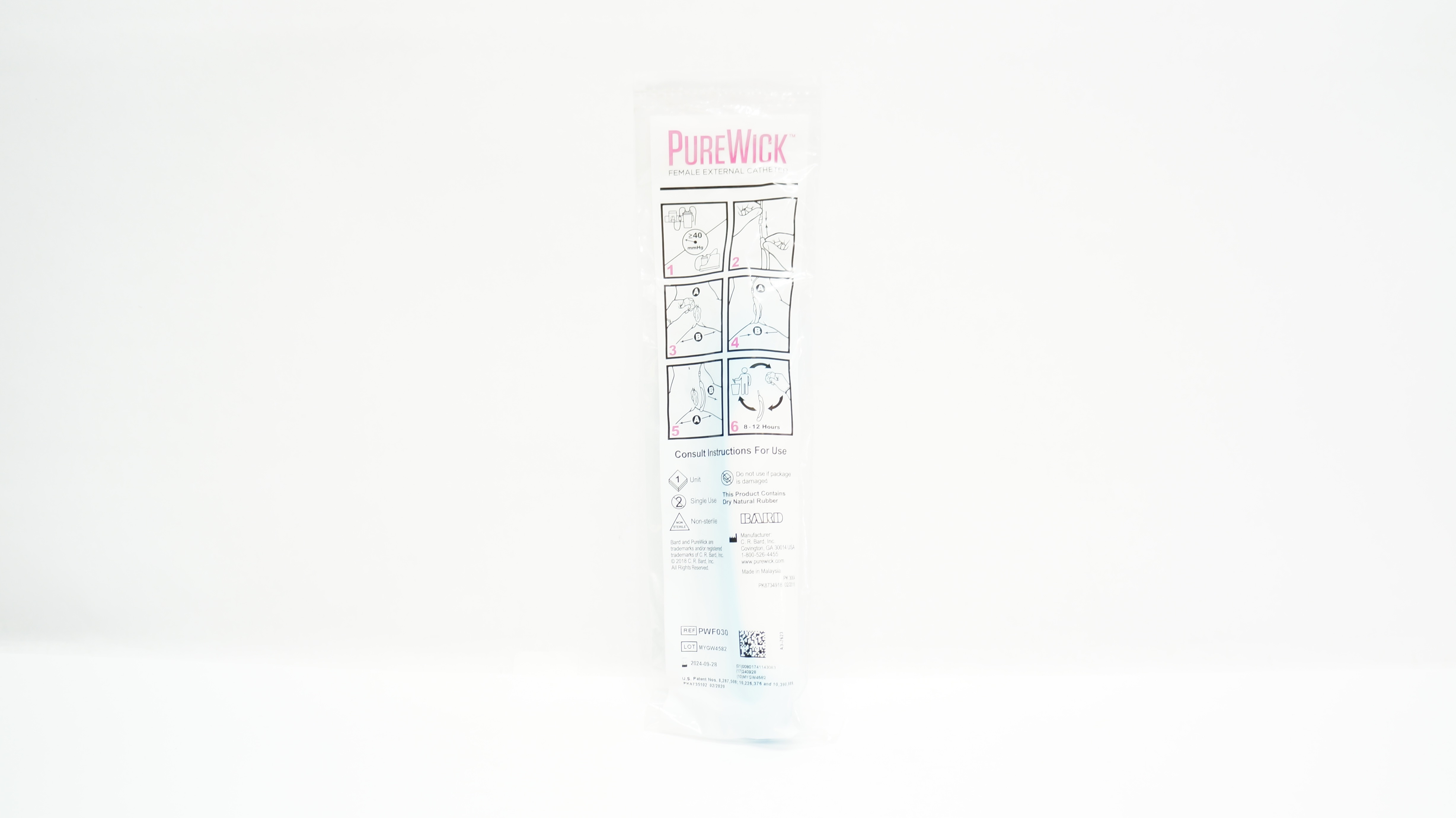 Bard PWF030F PureWick Female External Cath. ≥40mmHg