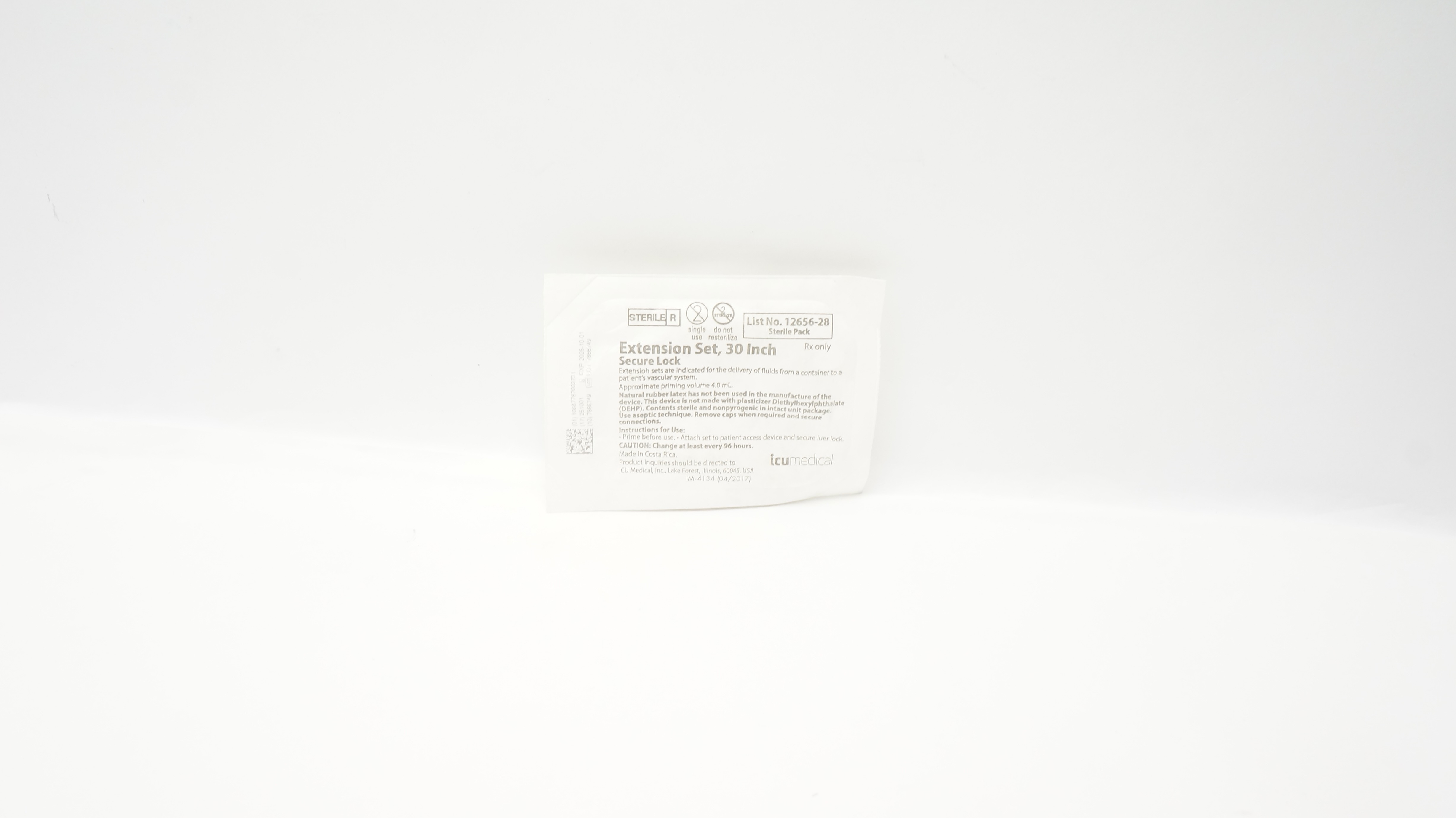 IcuMedical 12656-28 Extension Set,30In Secure Lock