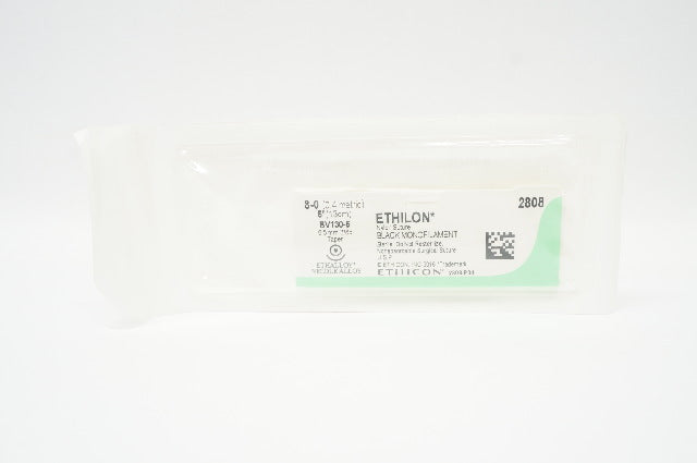 Ethicon 2808 Ethilon Nylon Stre BV130-5 6.5mm 3/8c Taper, 5 inch