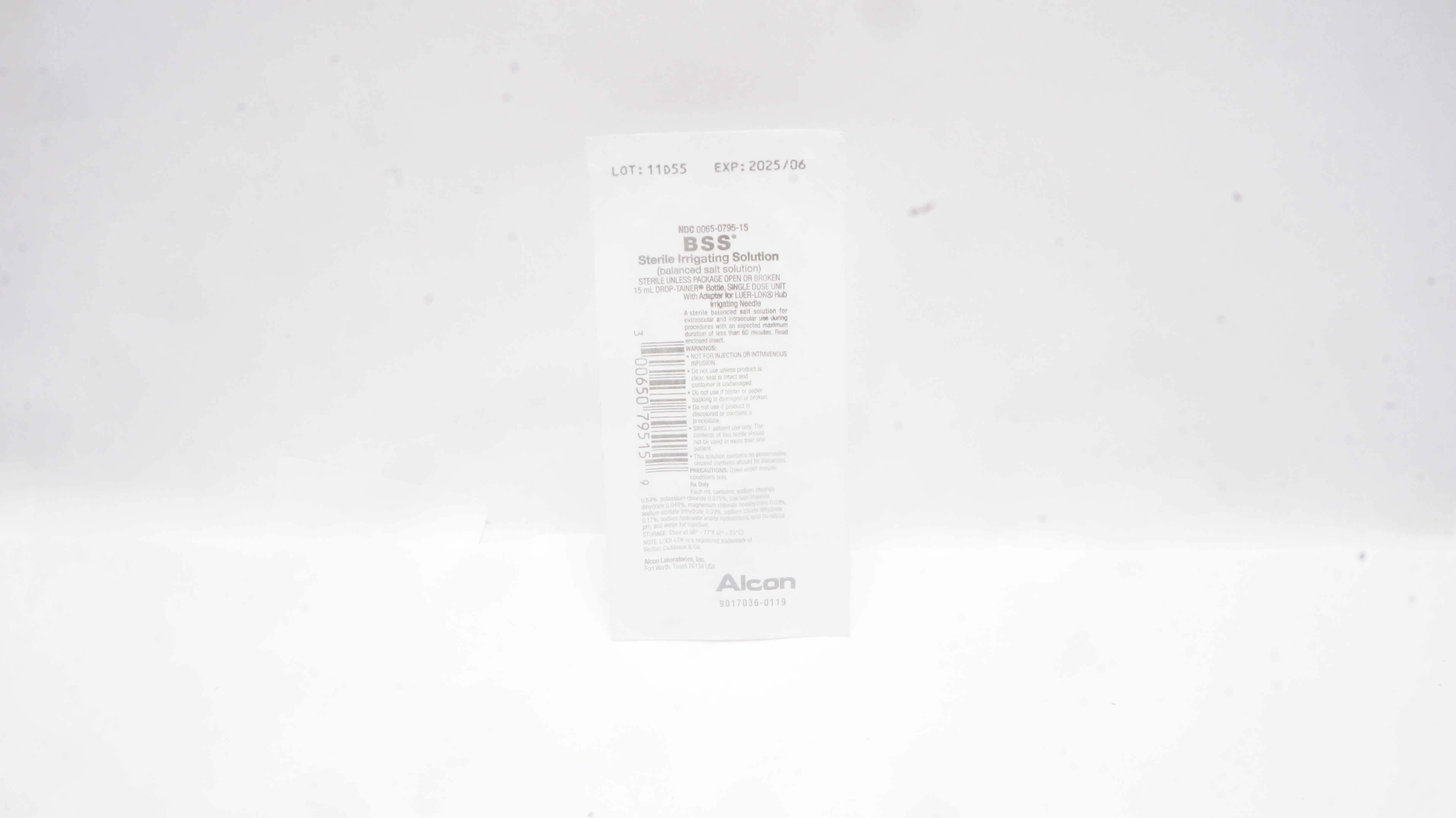 Alcon 0065-0795-15 BSS Sterile Irrigating Solution