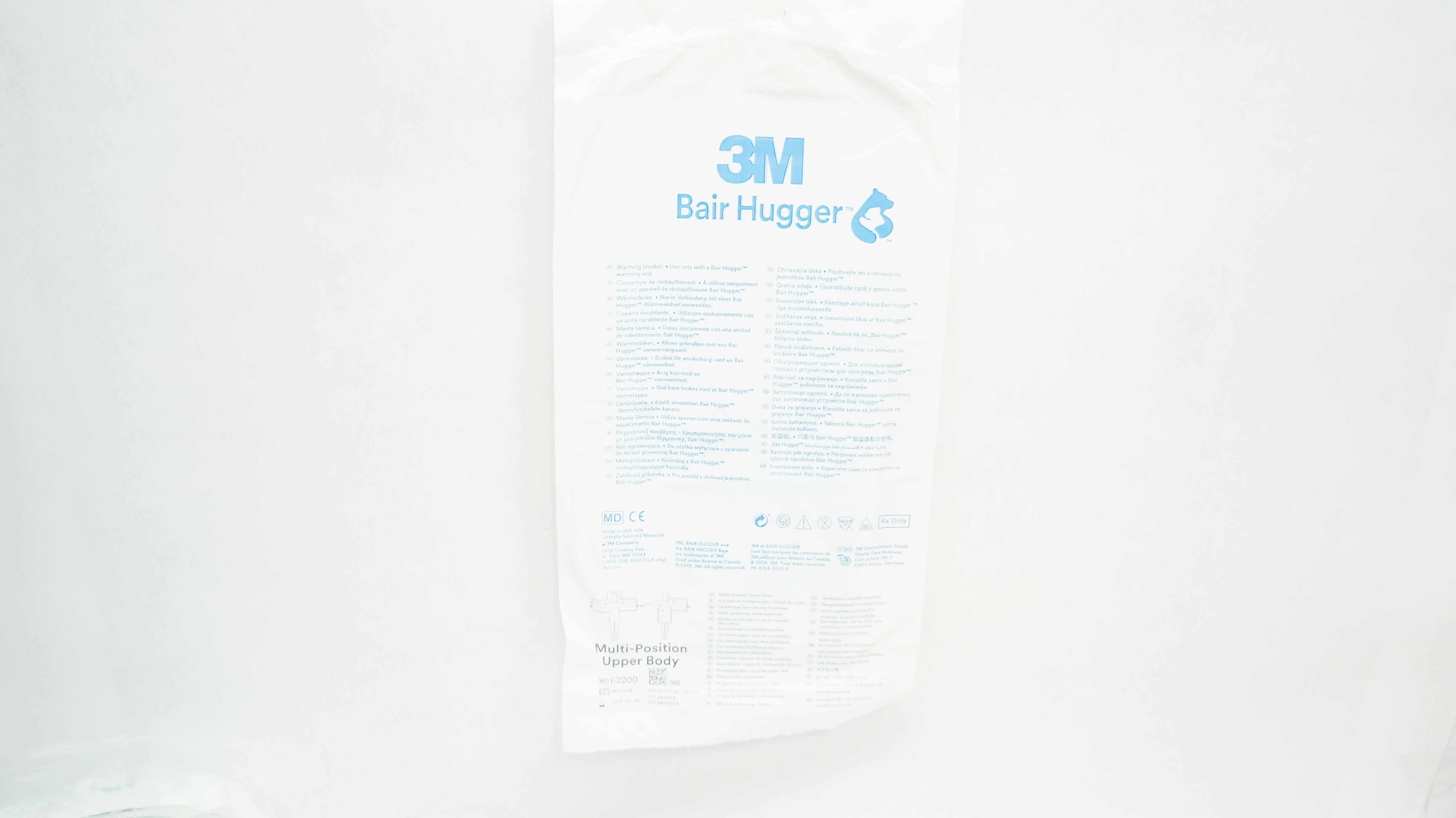 3M 62200 Bair Hugger Multi-Position Upper Body Warming Blanket