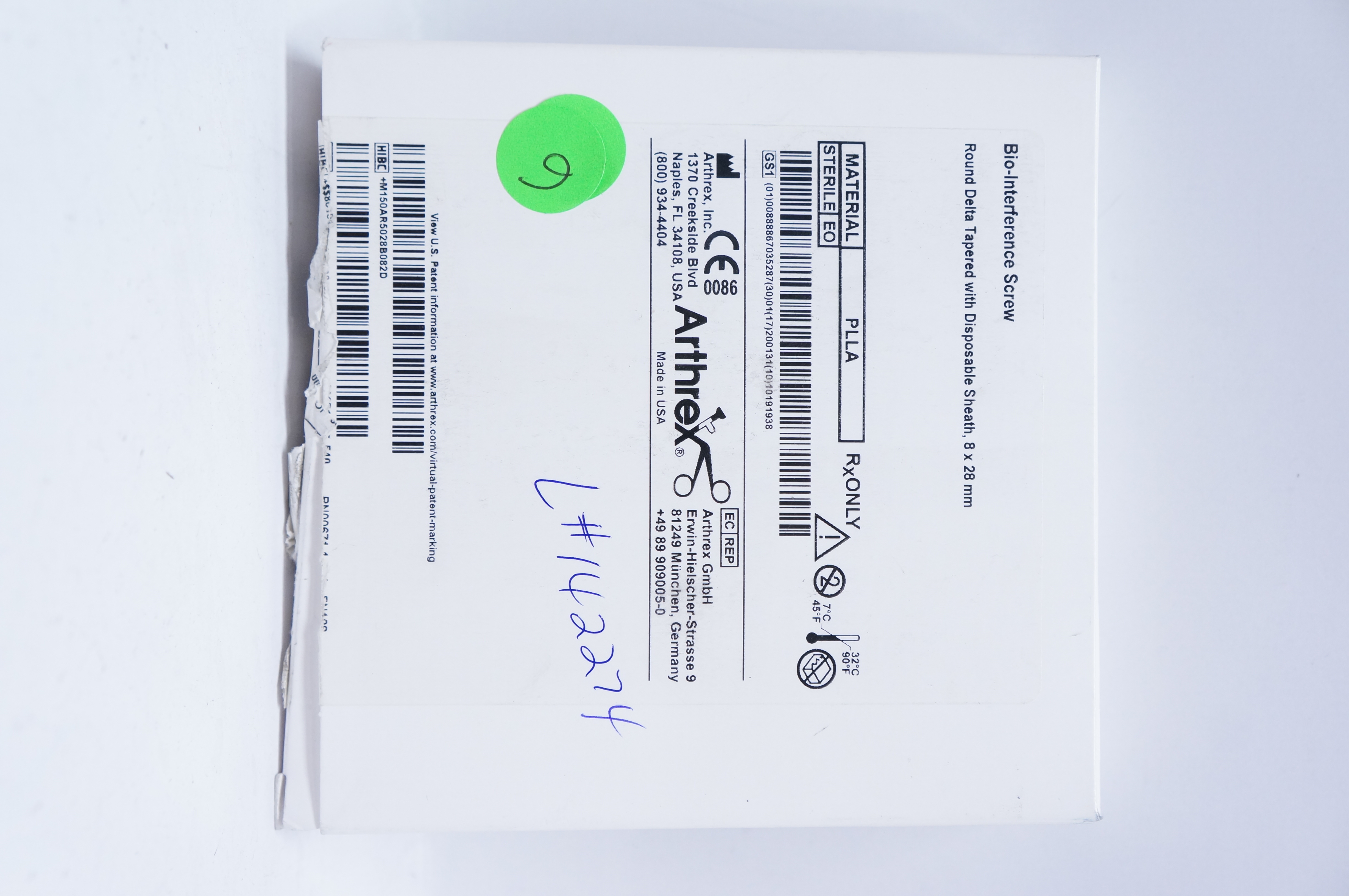Arthrex AR-5028B-08 Bio-Interference Screw 8 x 28mm (x)