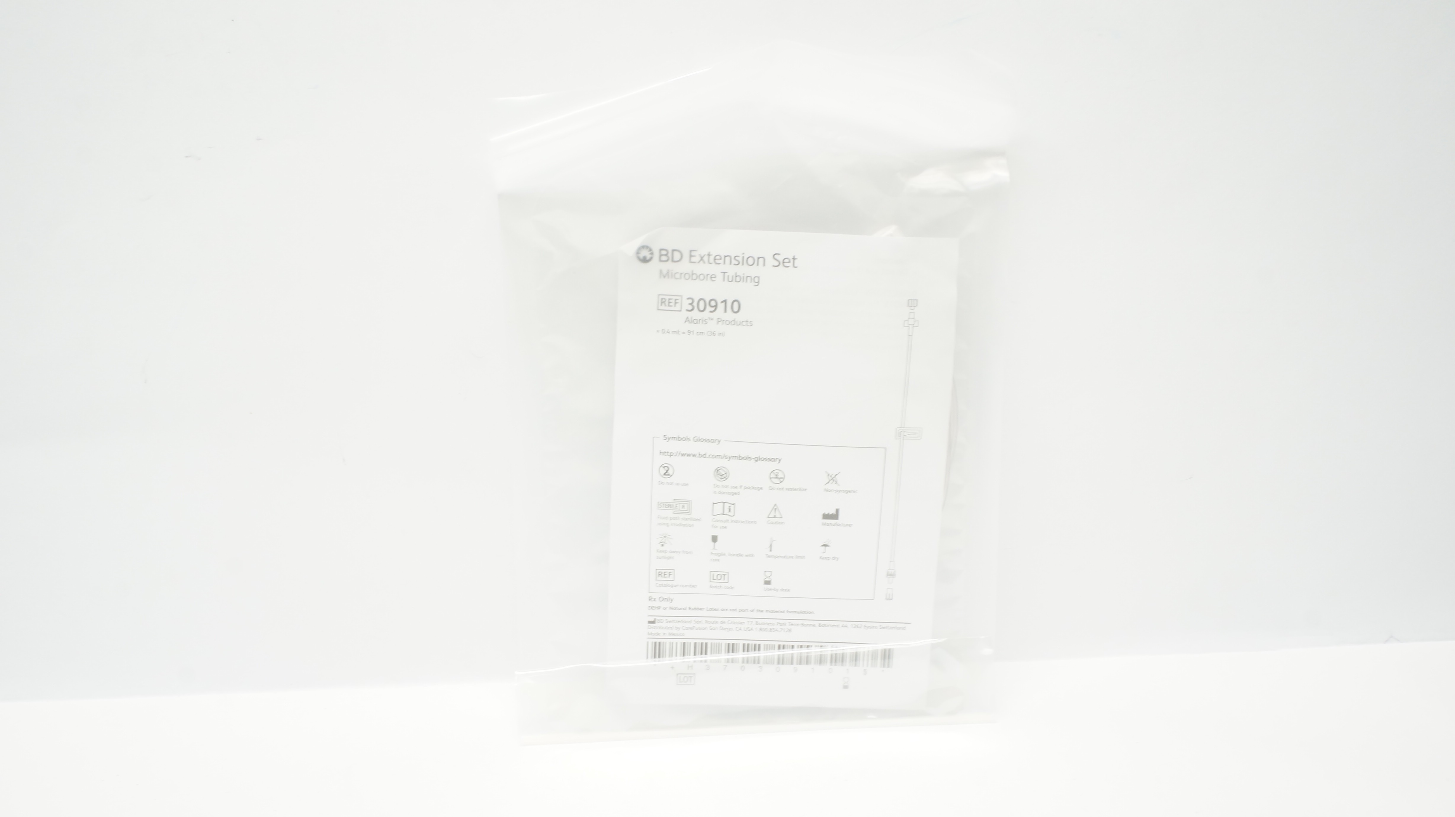BD 30910 Extension Set Microbore Tubing 36inch (x)