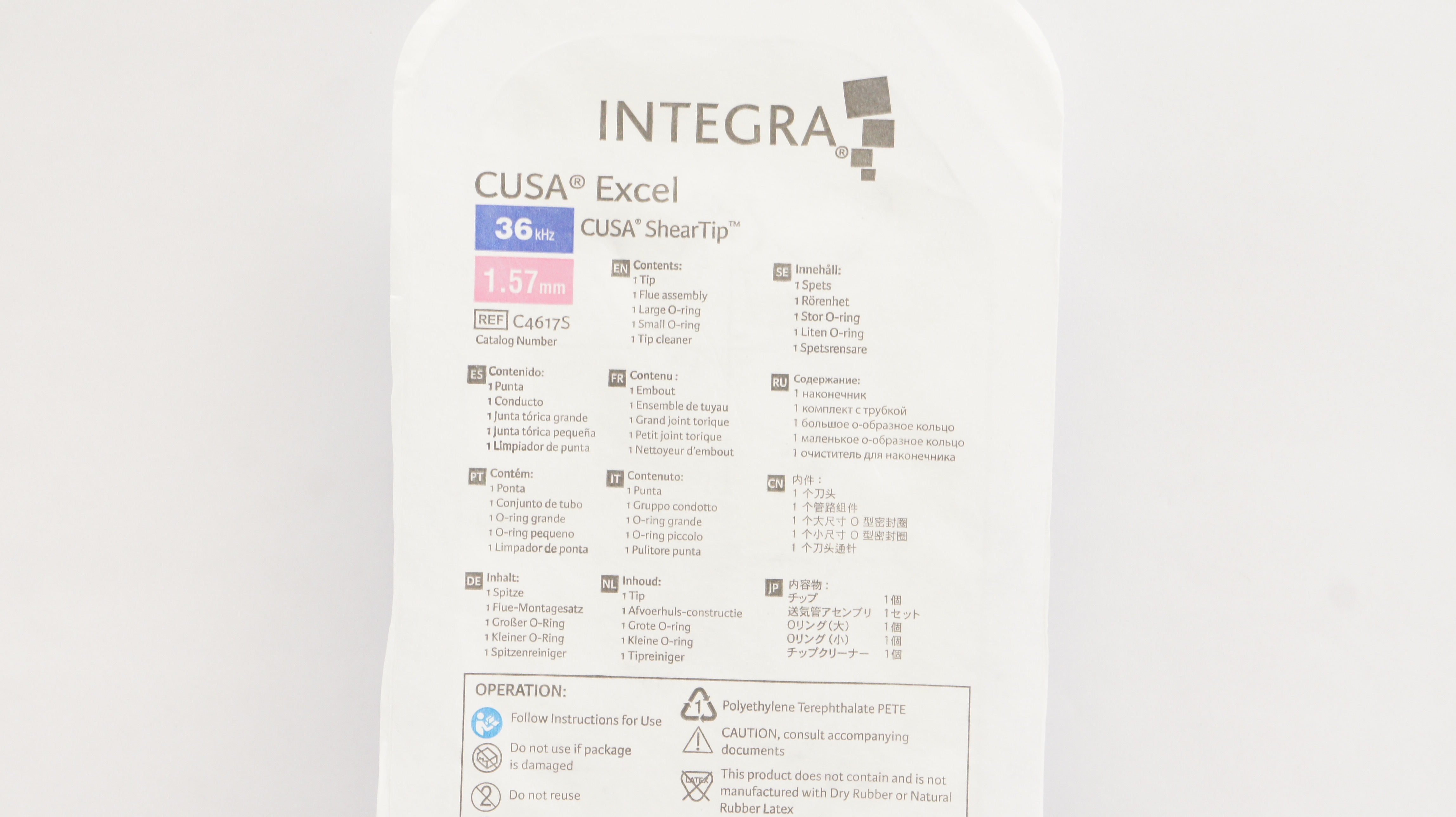 Integra C4617S Cusa ShearTip Excel 36kHz 1.57mm (x)